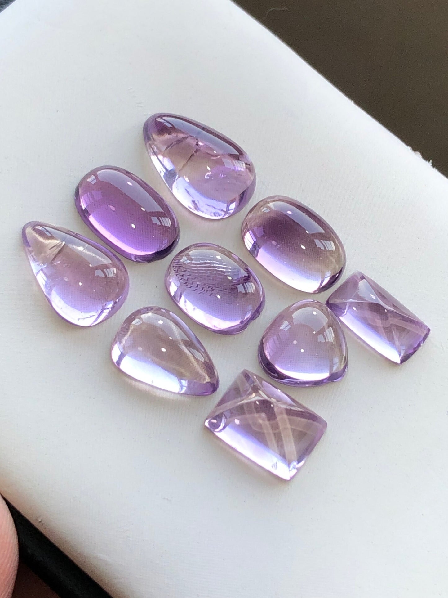 30.25 carats natural Amythyst cabochons