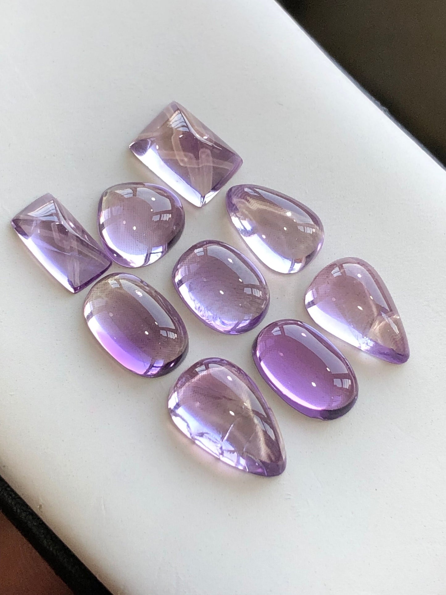 30.25 carats natural Amythyst cabochons