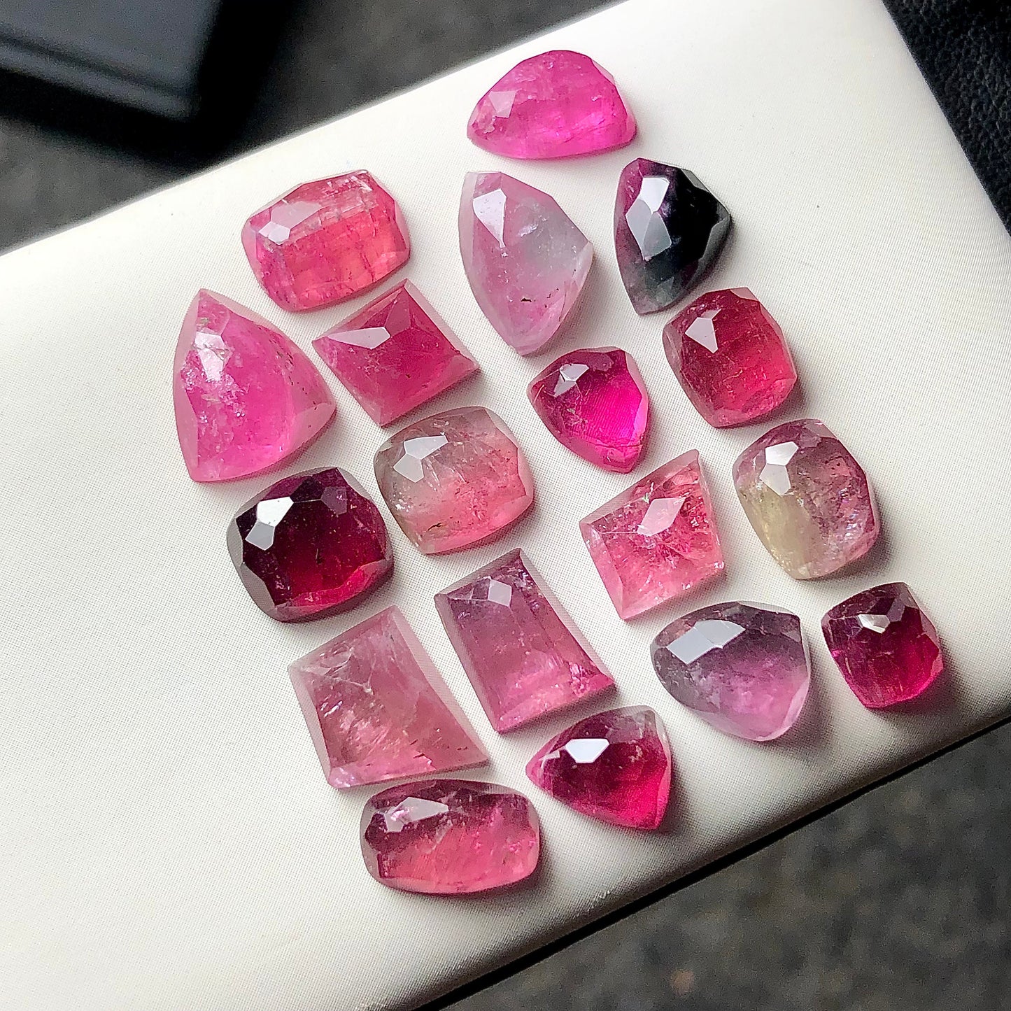 36 carats pink tourmaline rosecuts available flat back origin Afghanistan