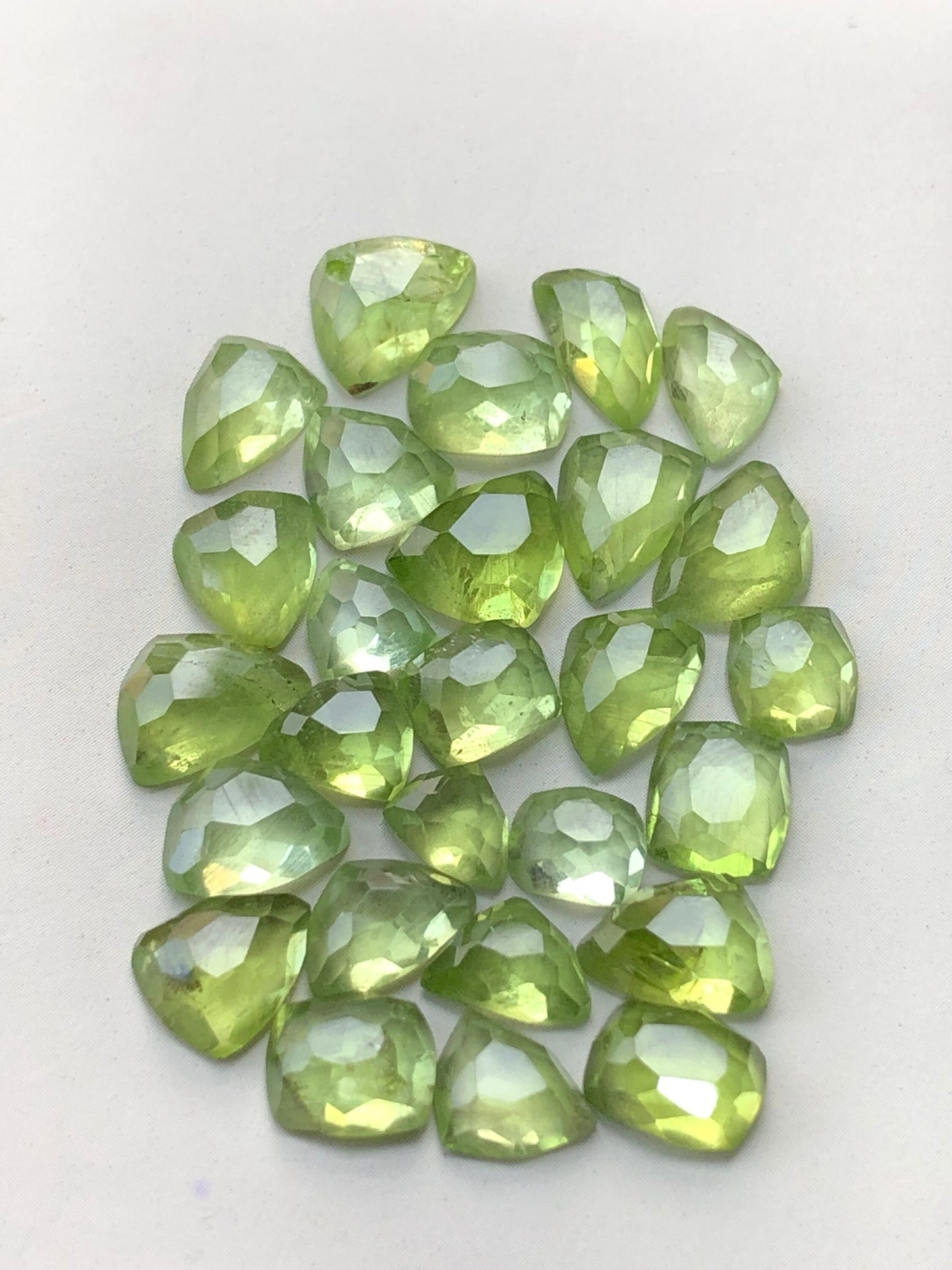 Peridot rose cuts 42 carats