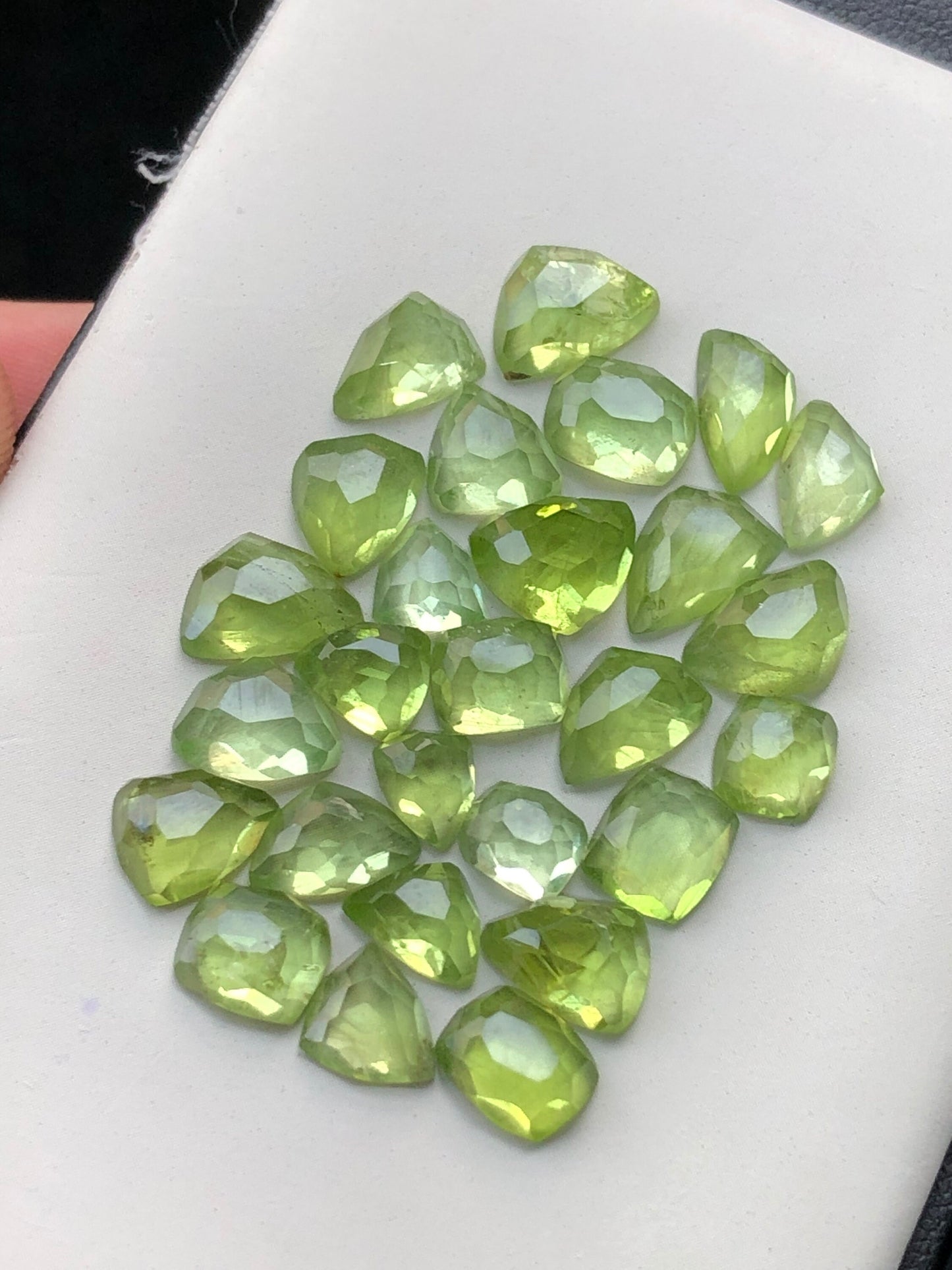 Peridot rose cuts 42 carats