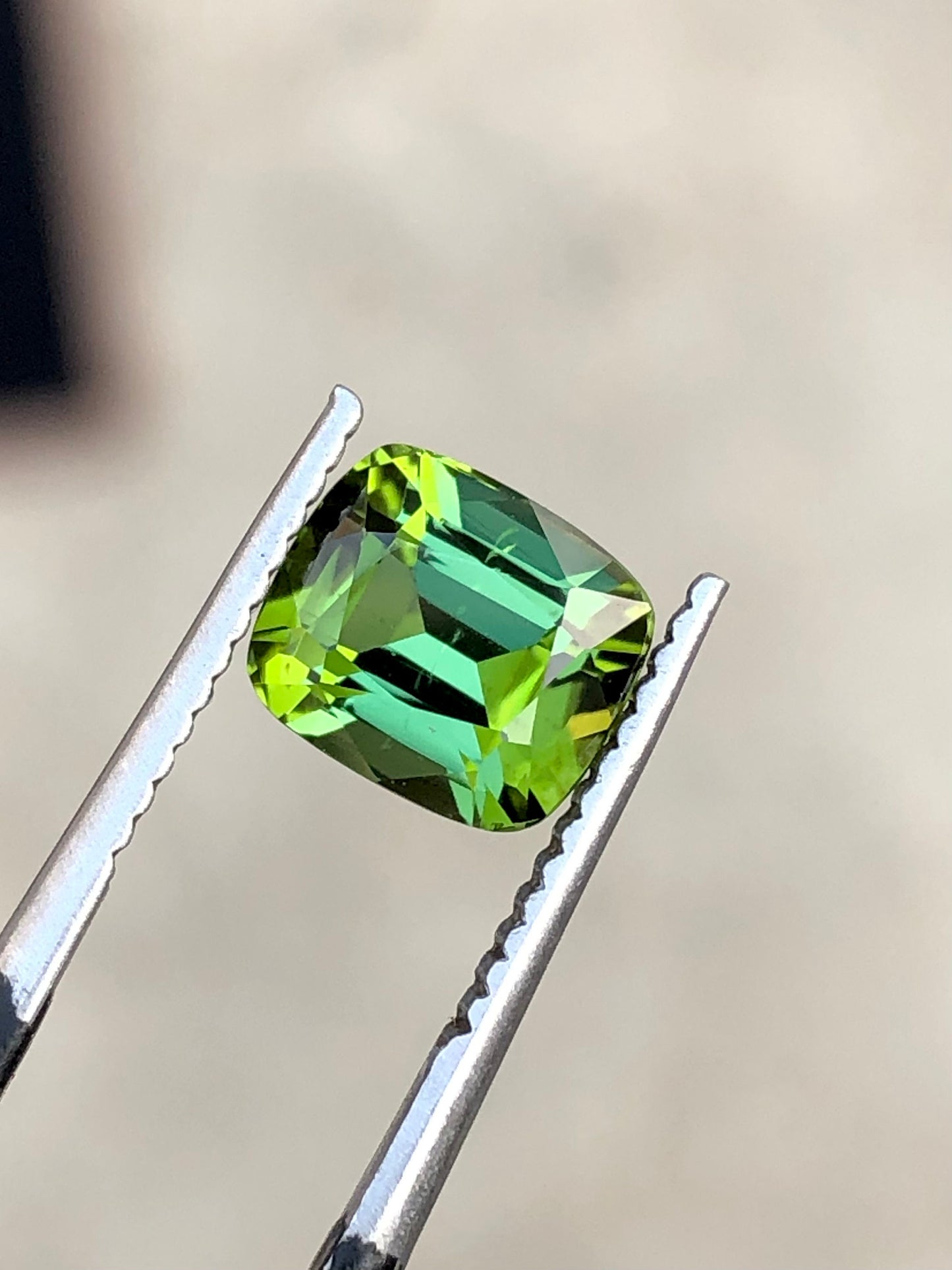 Blue green tourmaline 2 carat natural