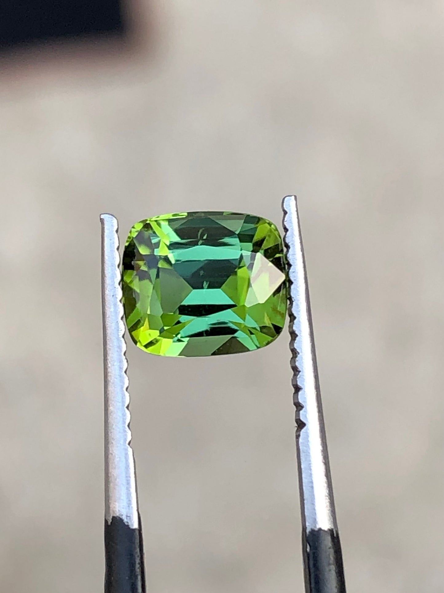 Blue green tourmaline 2 carat natural