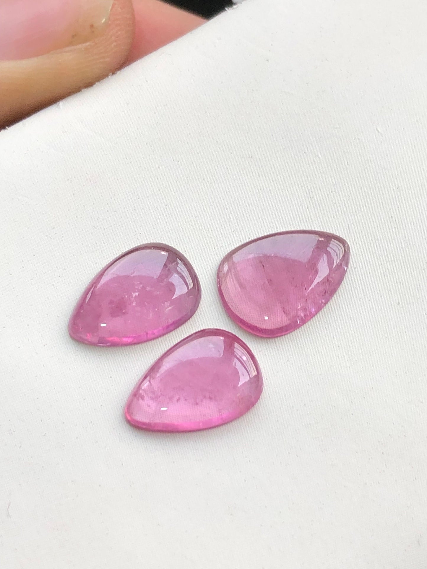 Purple tourmaline pair set 7.70 carats