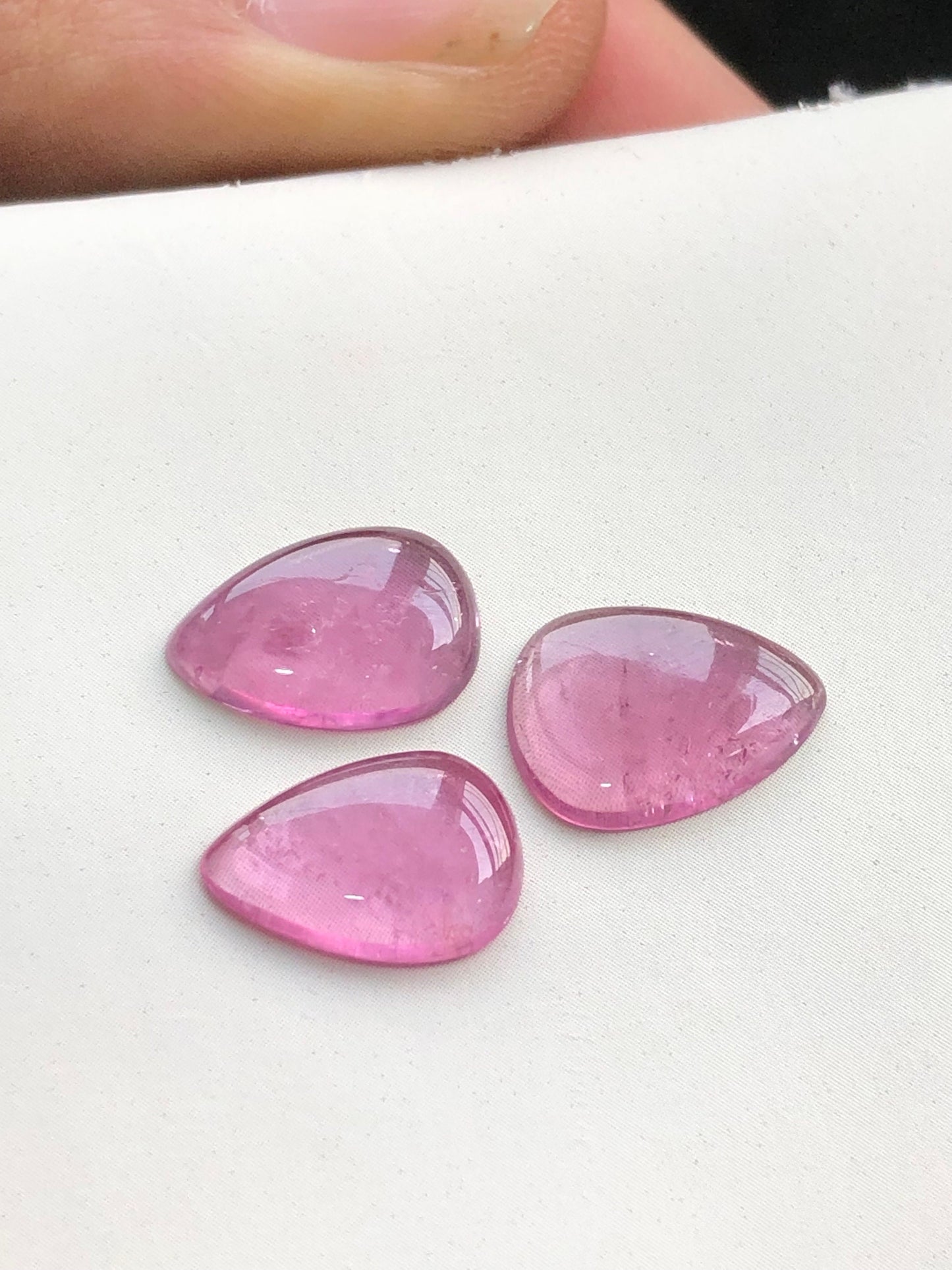 Purple tourmaline pair set 7.70 carats