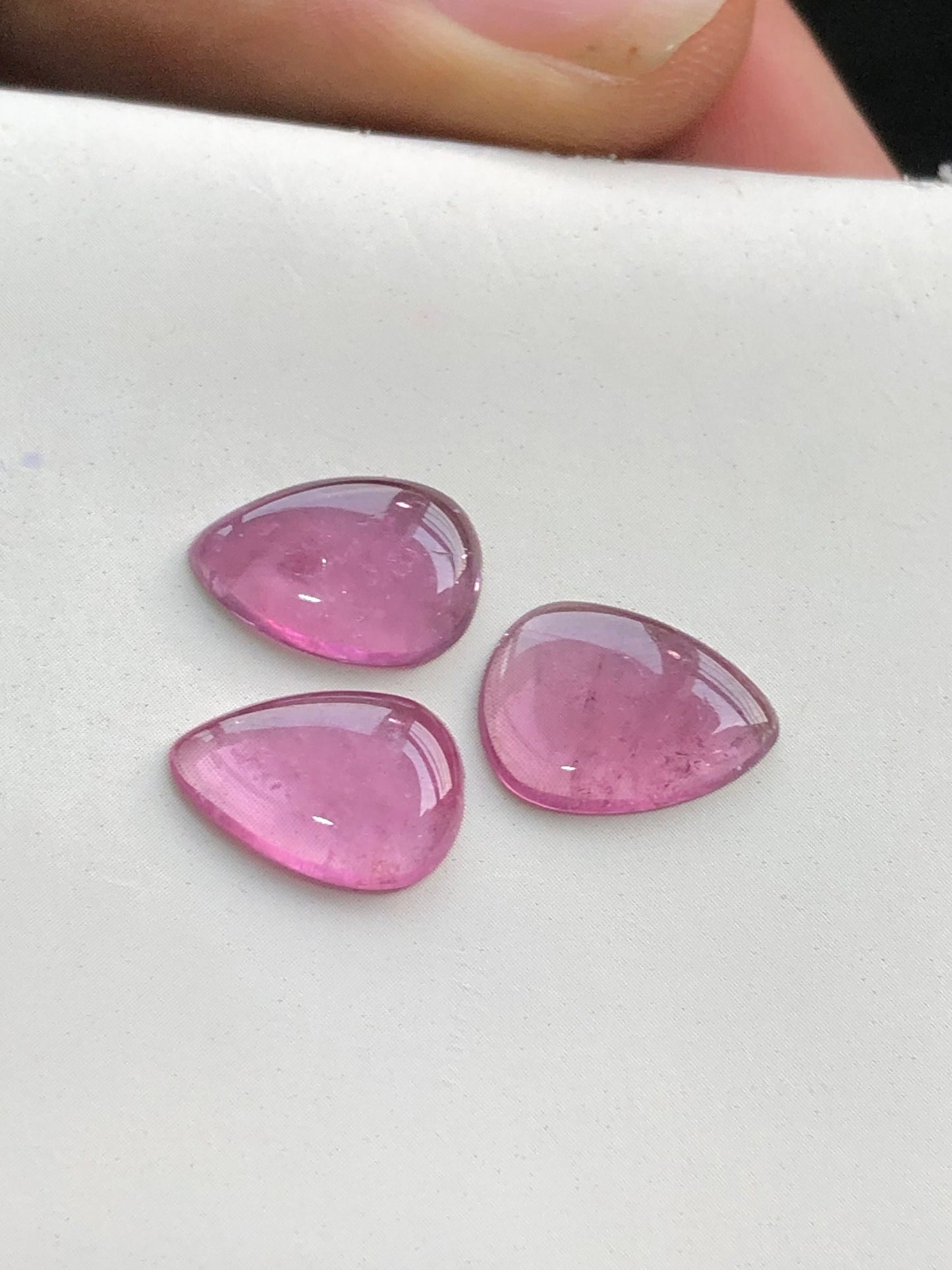 Purple tourmaline pair set 7.70 carats