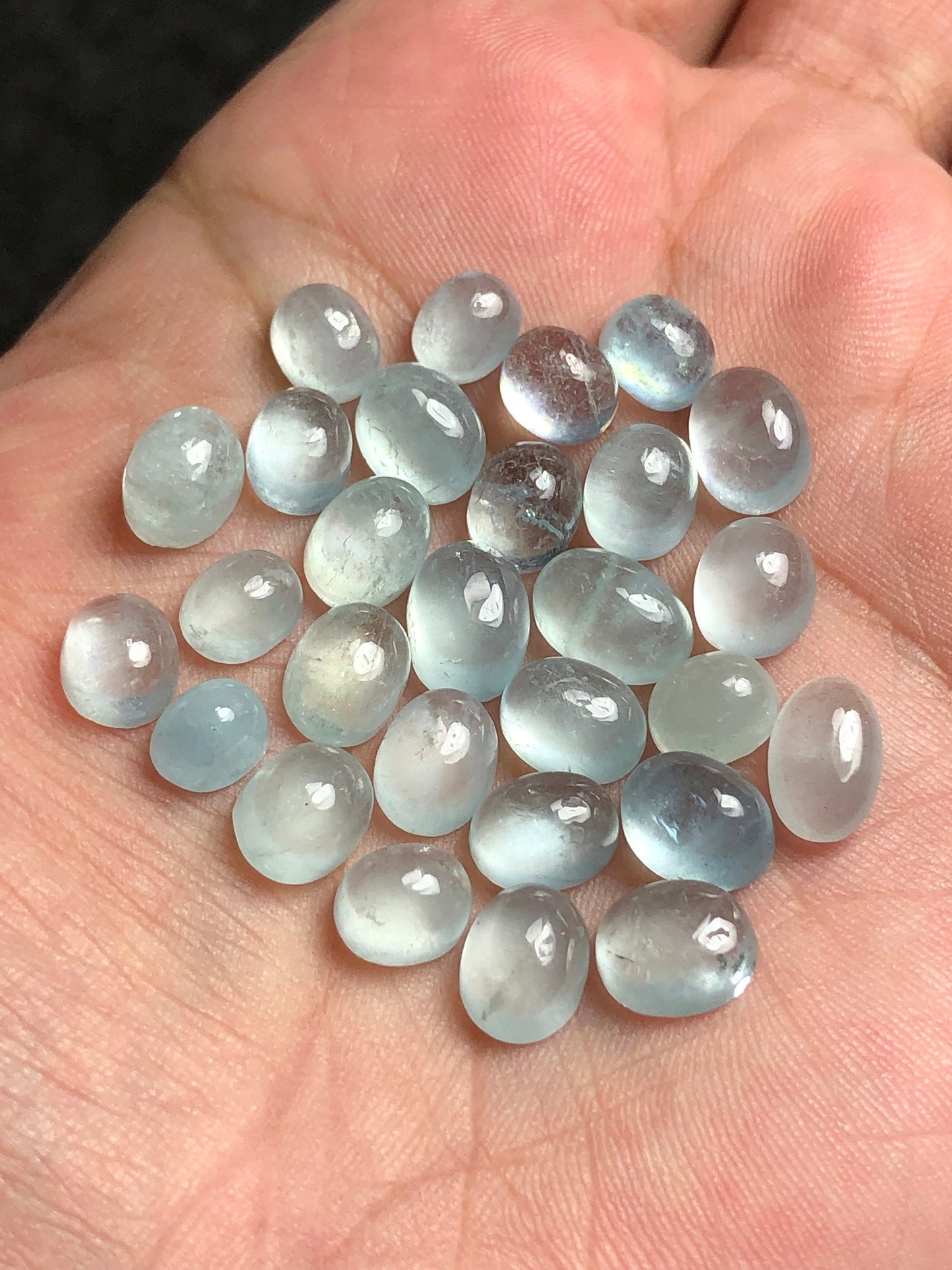 Aquamarine cabochons 53 carats natural