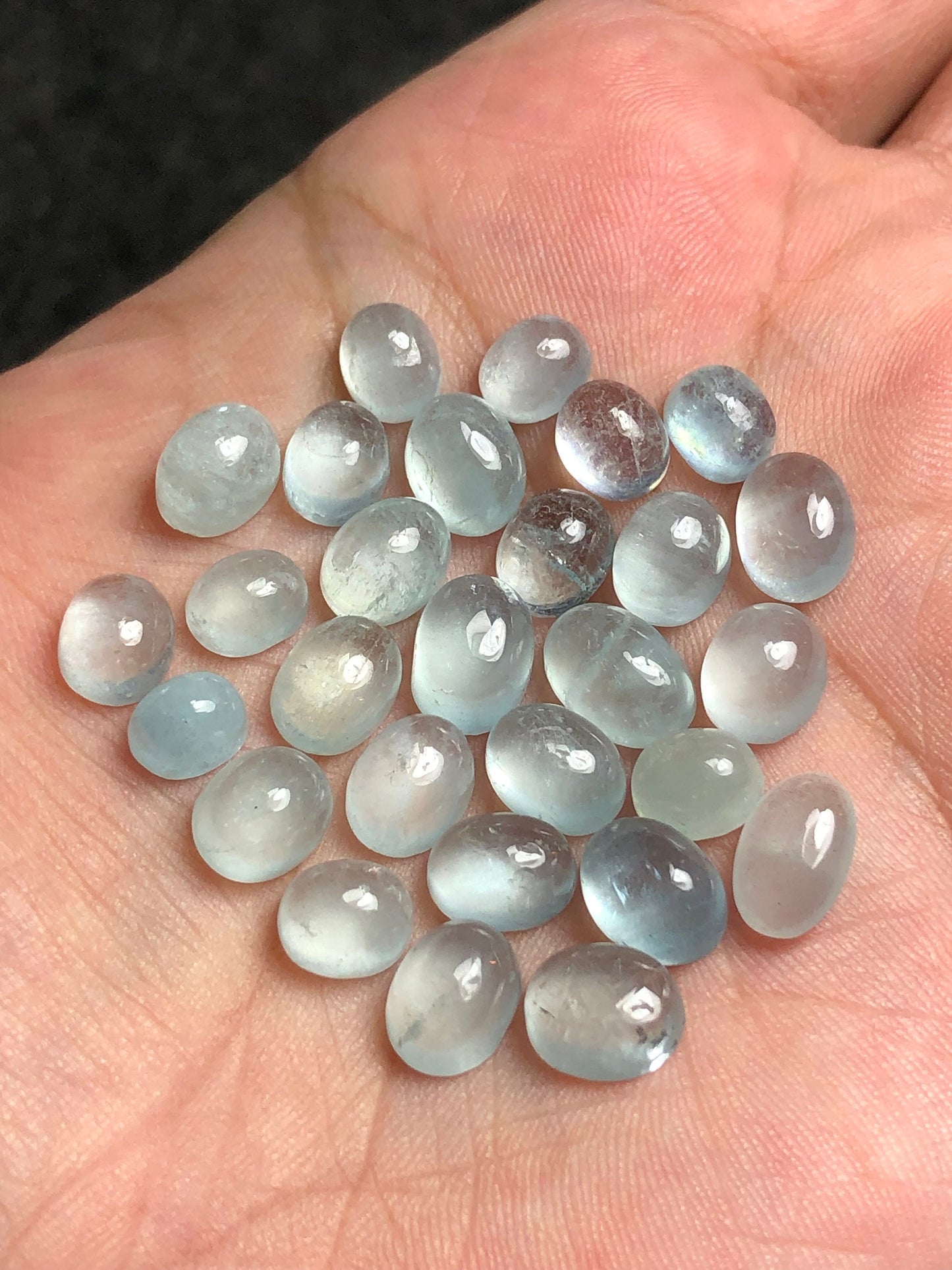 Aquamarine cabochons 53 carats natural