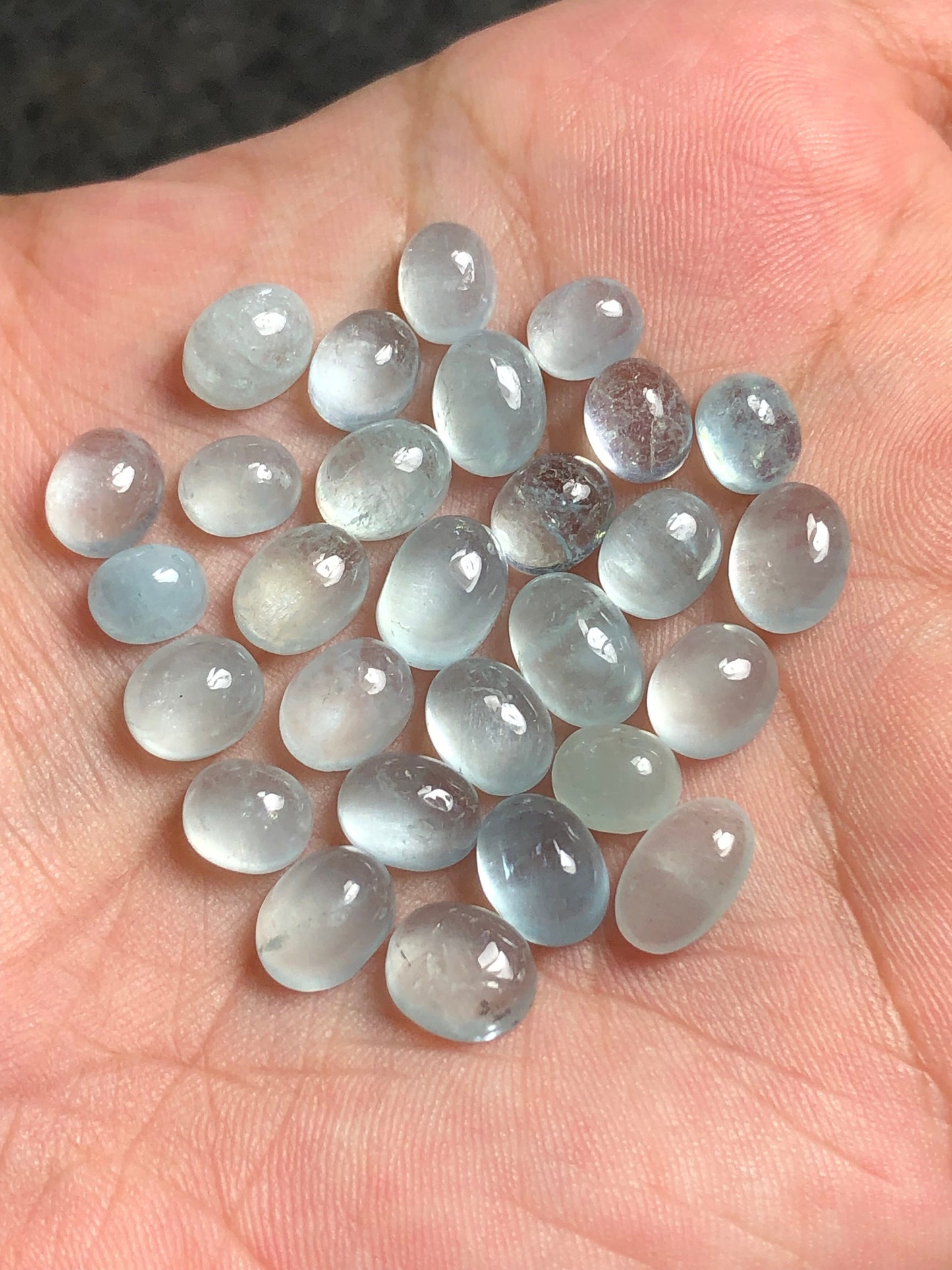 Aquamarine cabochons 53 carats natural