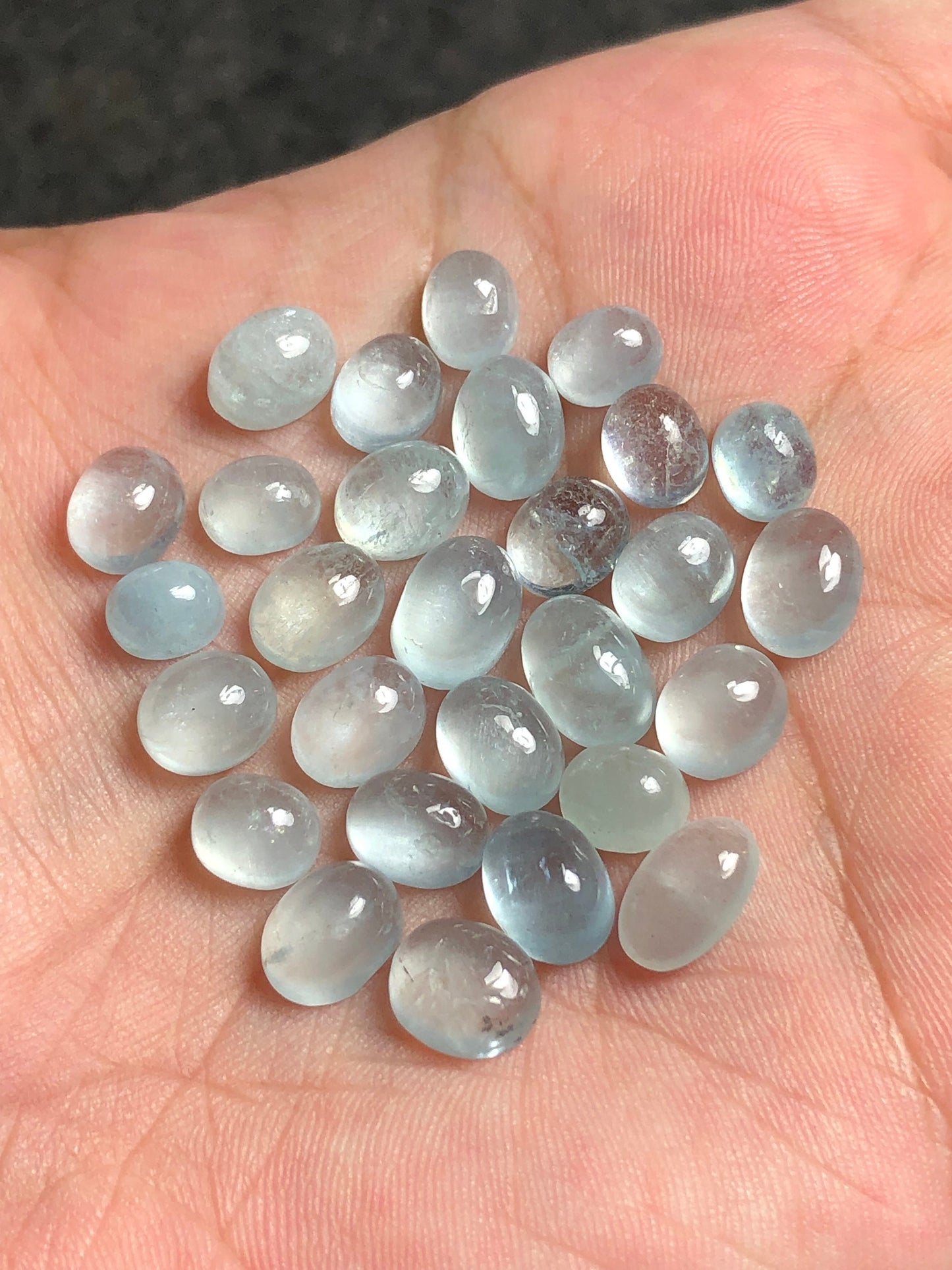 Aquamarine cabochons 53 carats natural