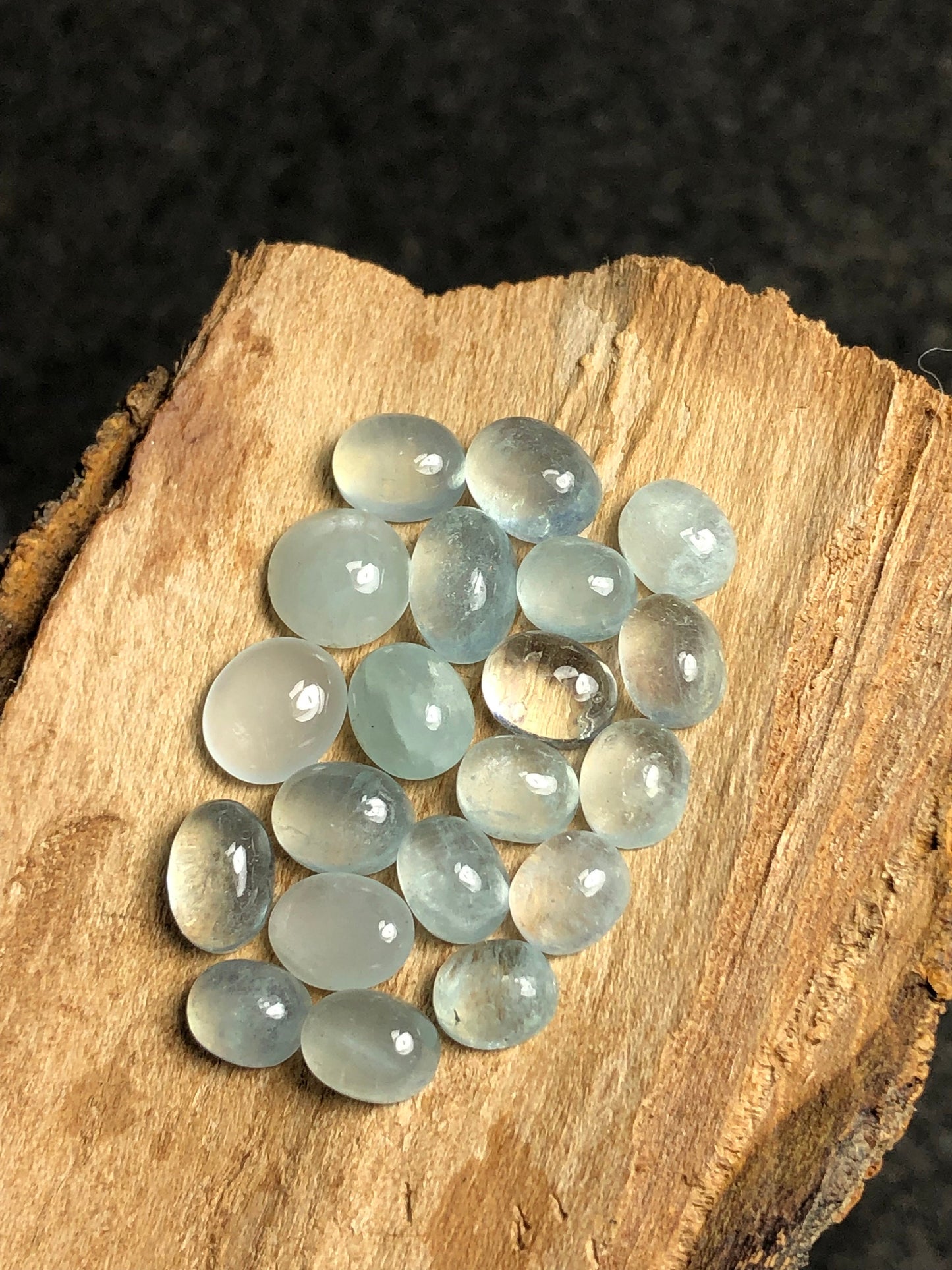 Natural aquamarine cabochons 41 carats