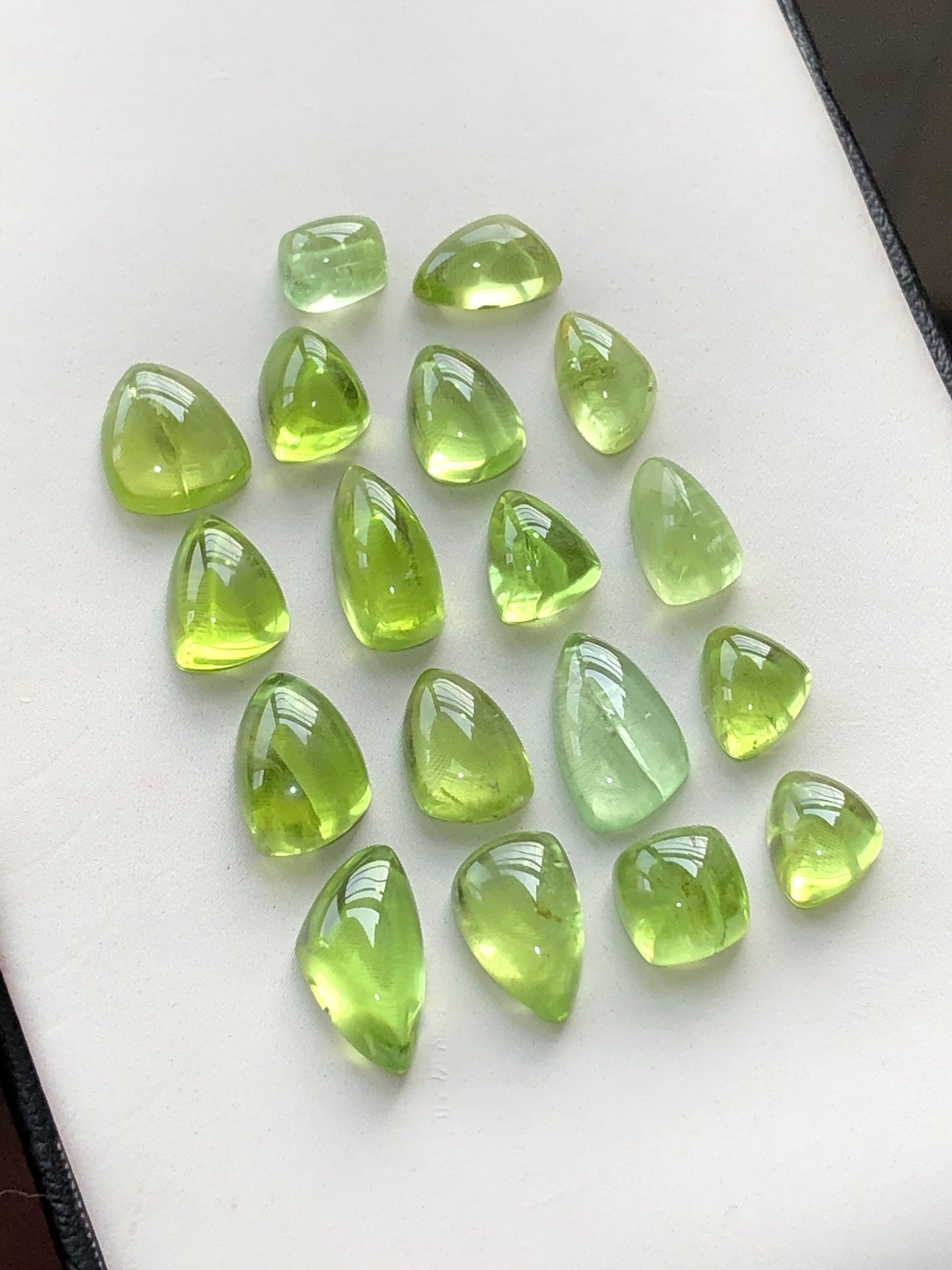 Natural peridot cabochons 36 carats