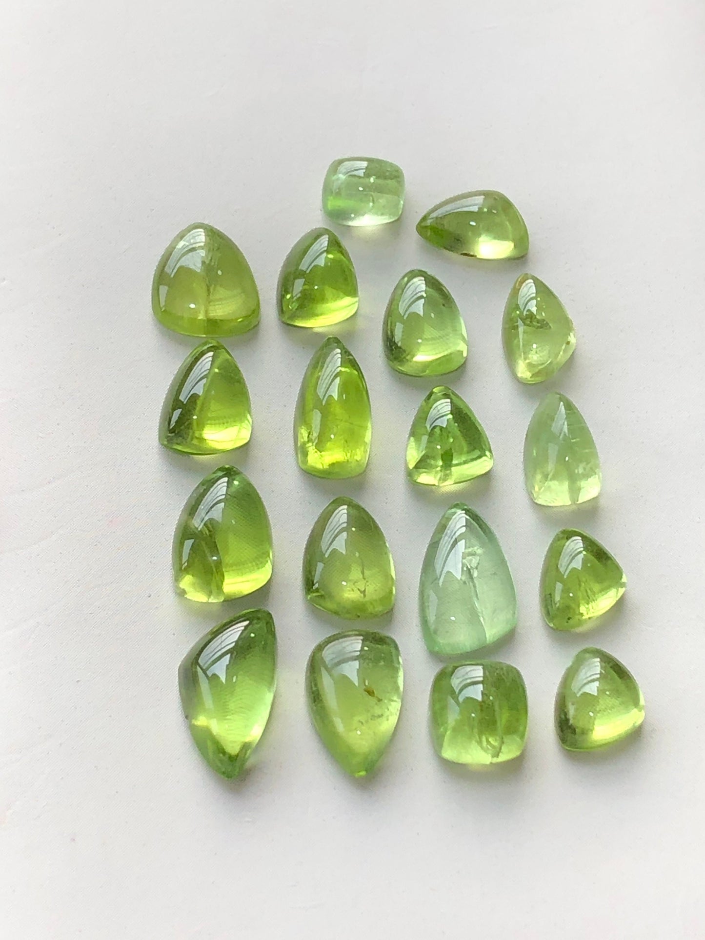 Natural peridot cabochons 36 carats