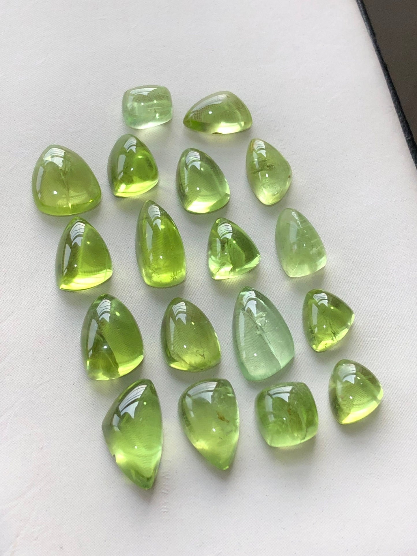 Natural peridot cabochons 36 carats