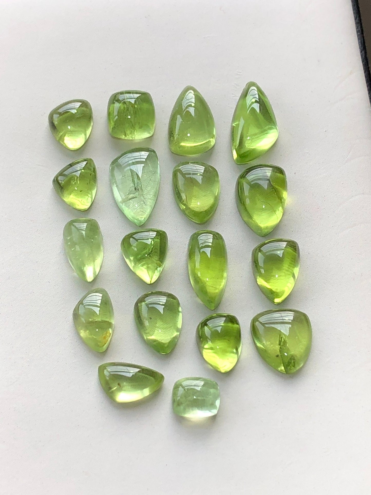 Natural peridot cabochons 36 carats