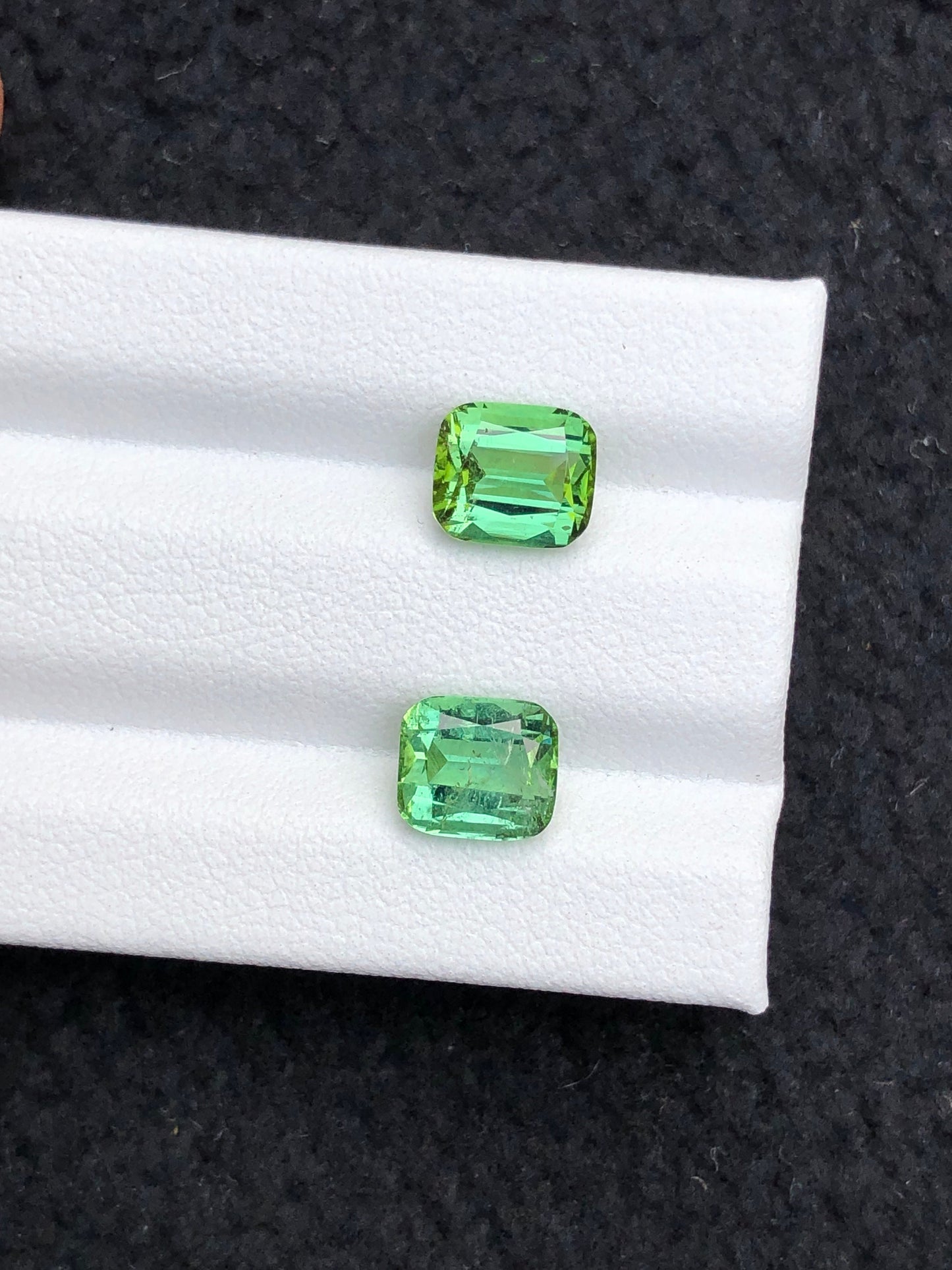 Green tourmaline pair 3.60 carats