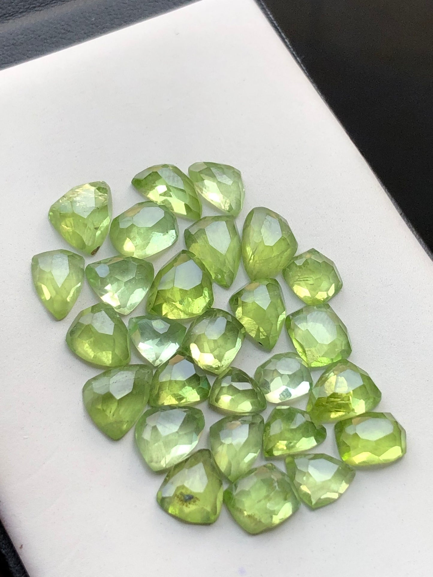 Peridot rose cuts 42 carats