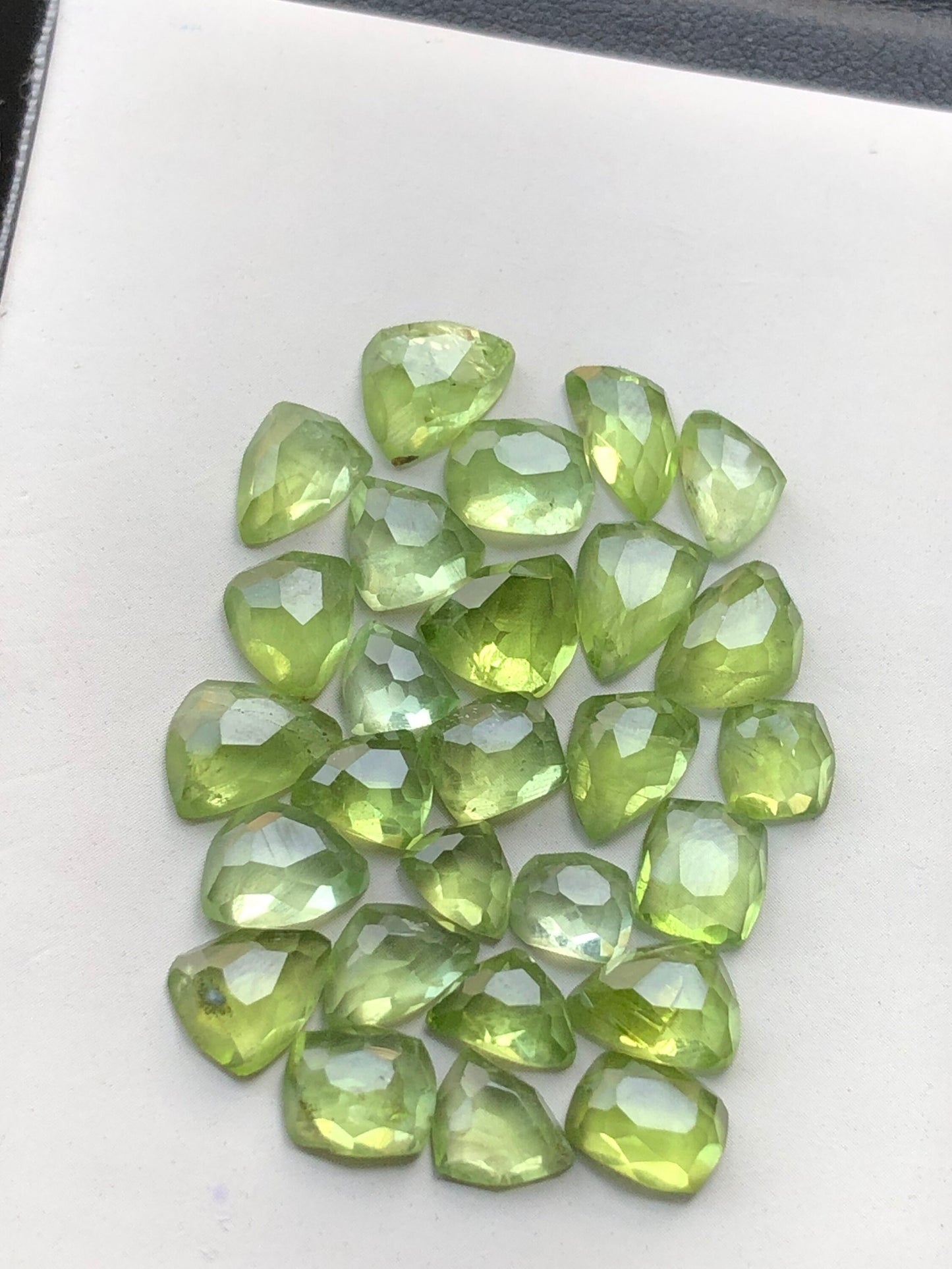 Peridot rose cuts 42 carats