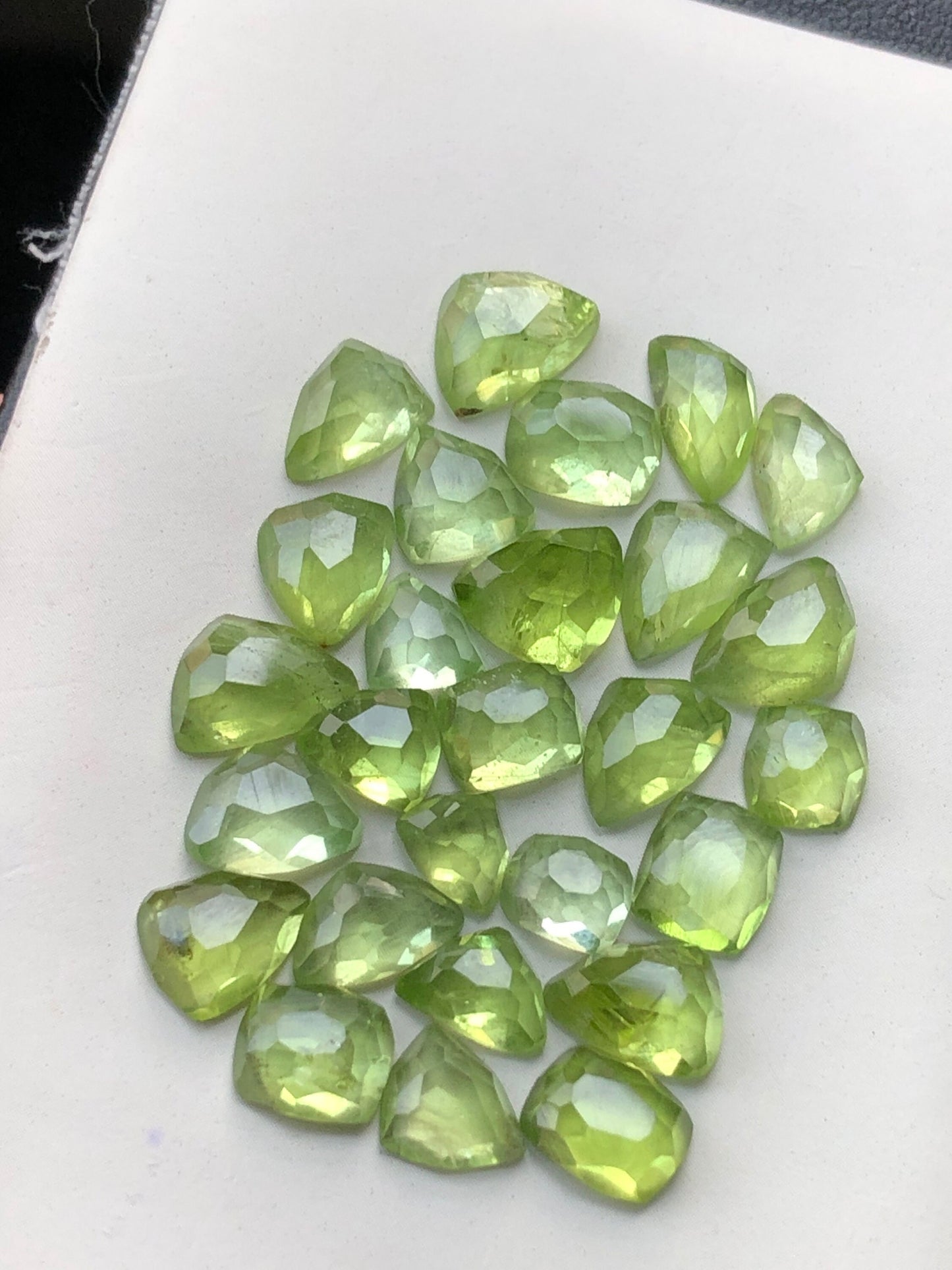 Peridot rose cuts 42 carats