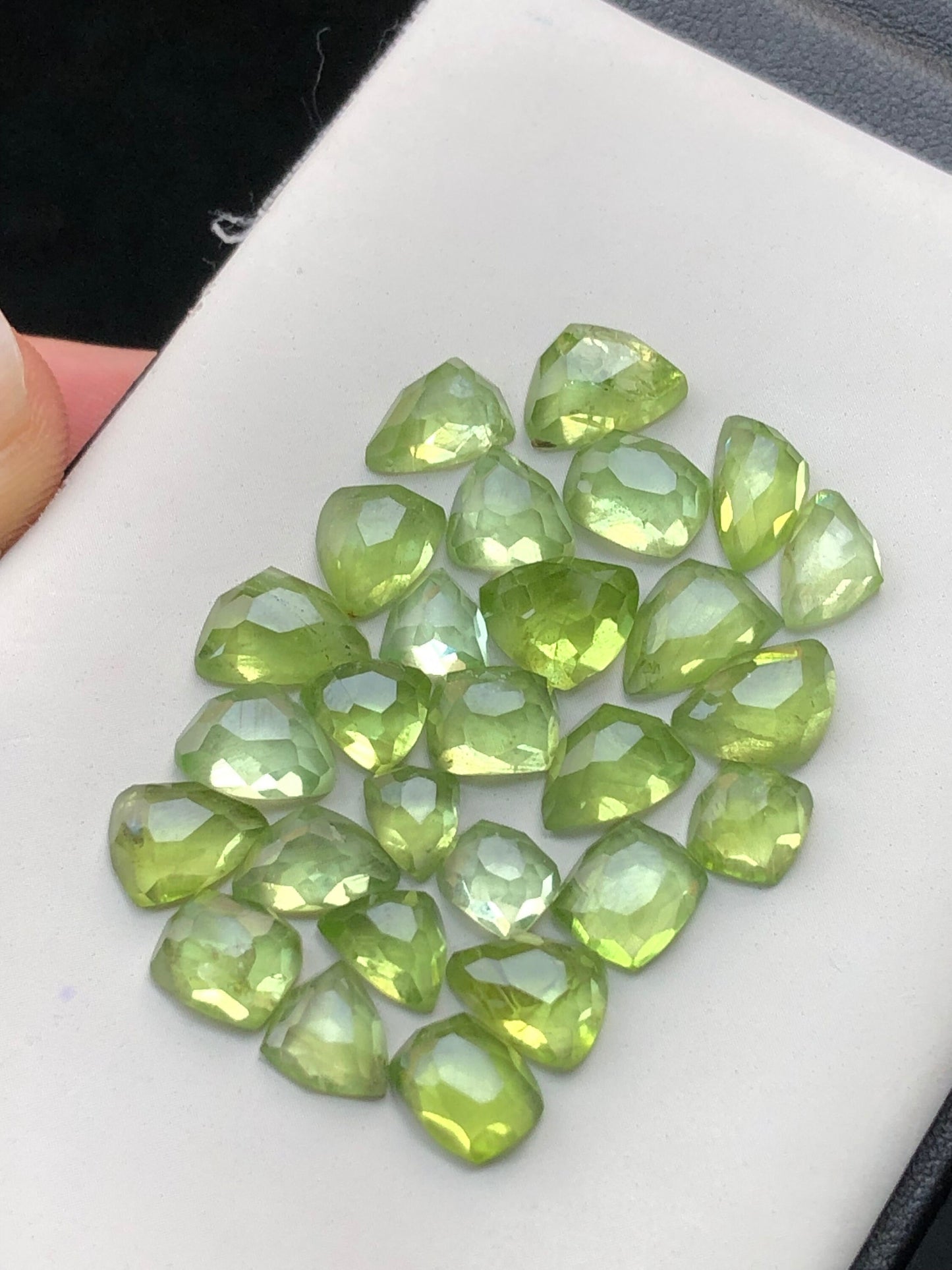 Peridot rose cuts 42 carats