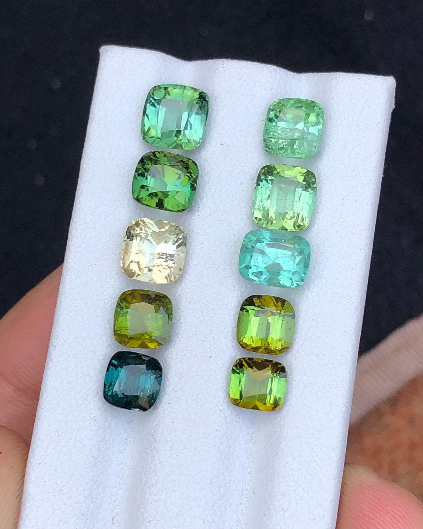 Natural faceted tourmaline 16 carats from Afghanistan