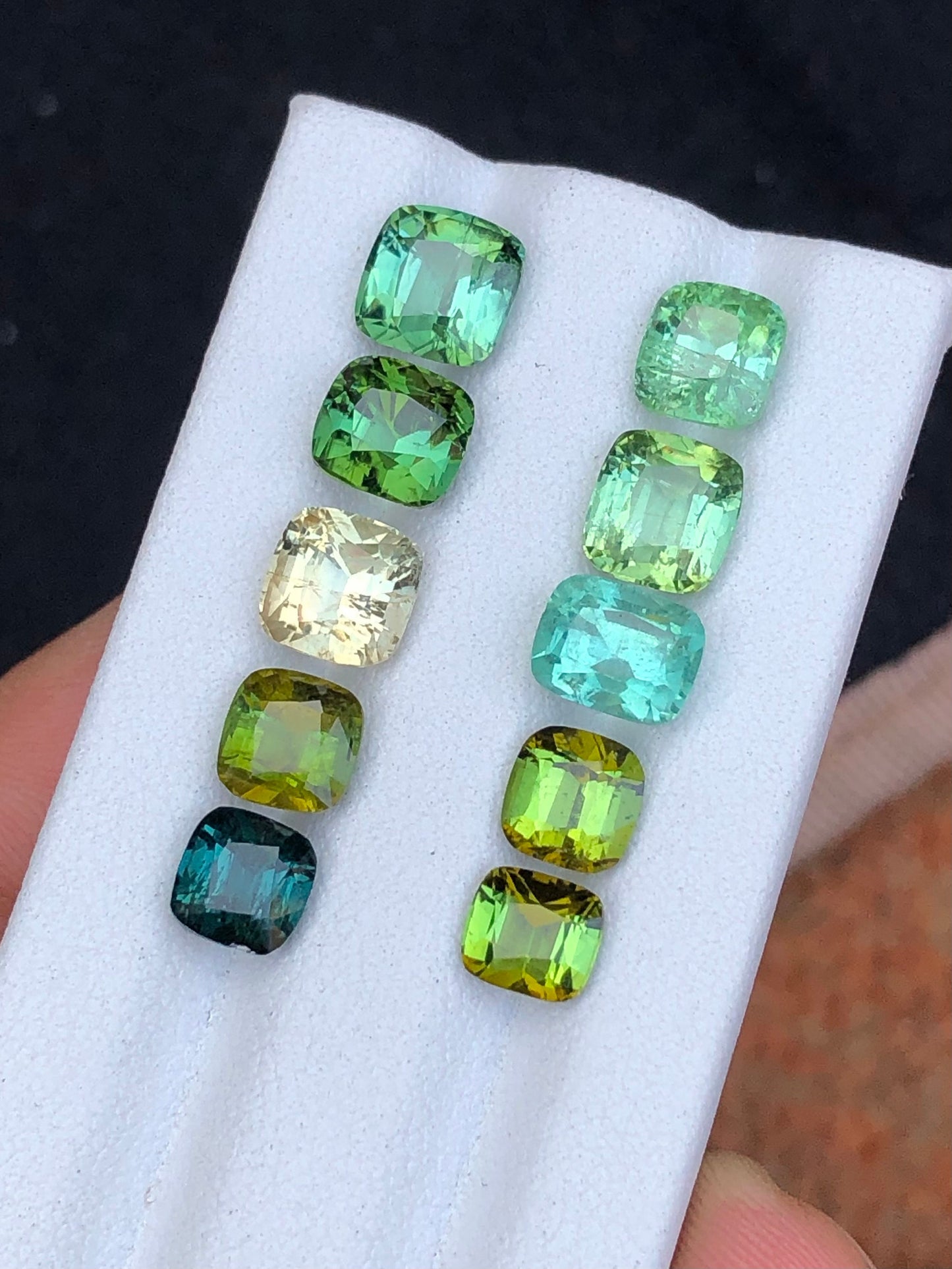 Natural faceted tourmaline 16 carats from Afghanistan