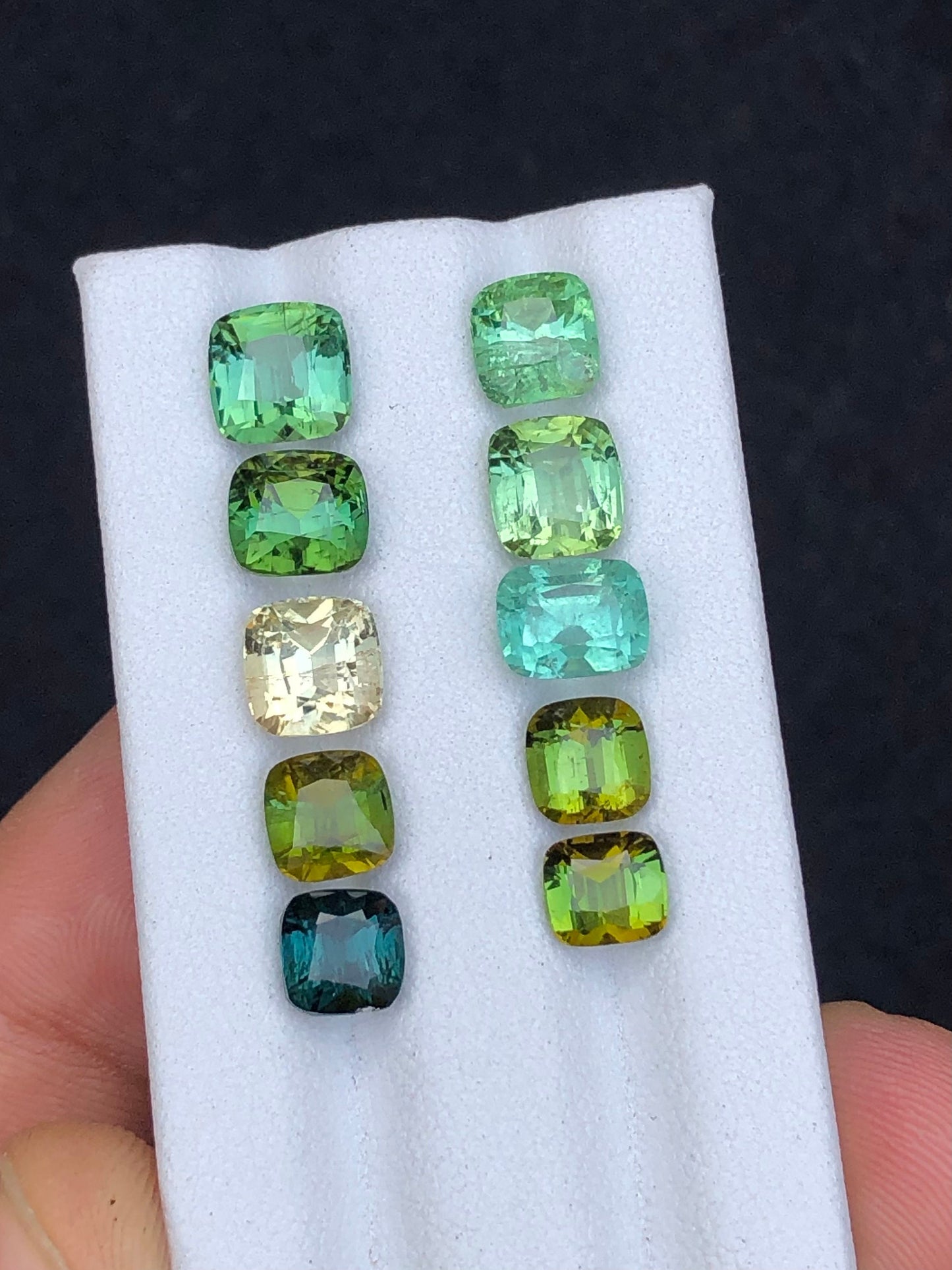 Natural faceted tourmaline 16 carats from Afghanistan