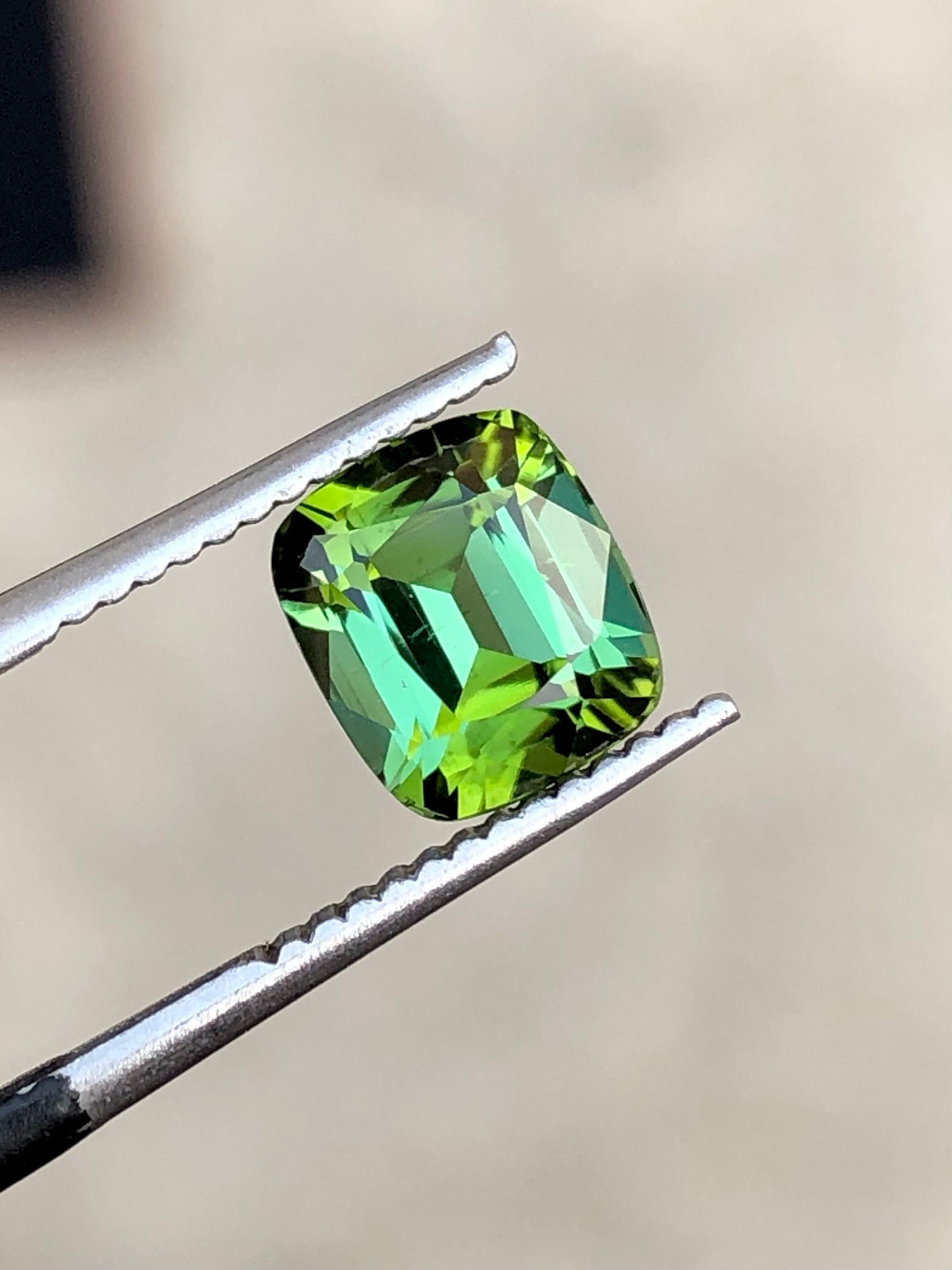 Blue green tourmaline 2 carat natural