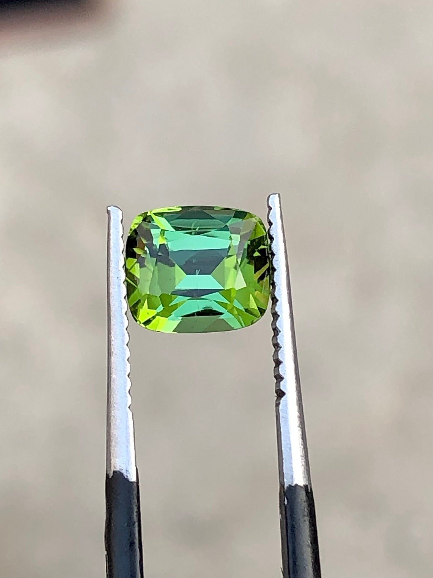 Blue green tourmaline 2 carat natural