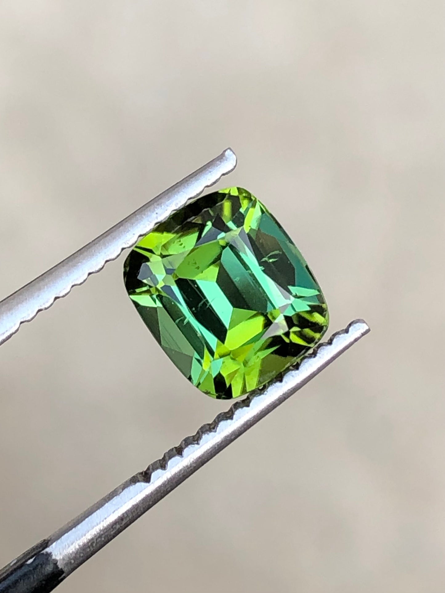 Blue green tourmaline 2 carat natural