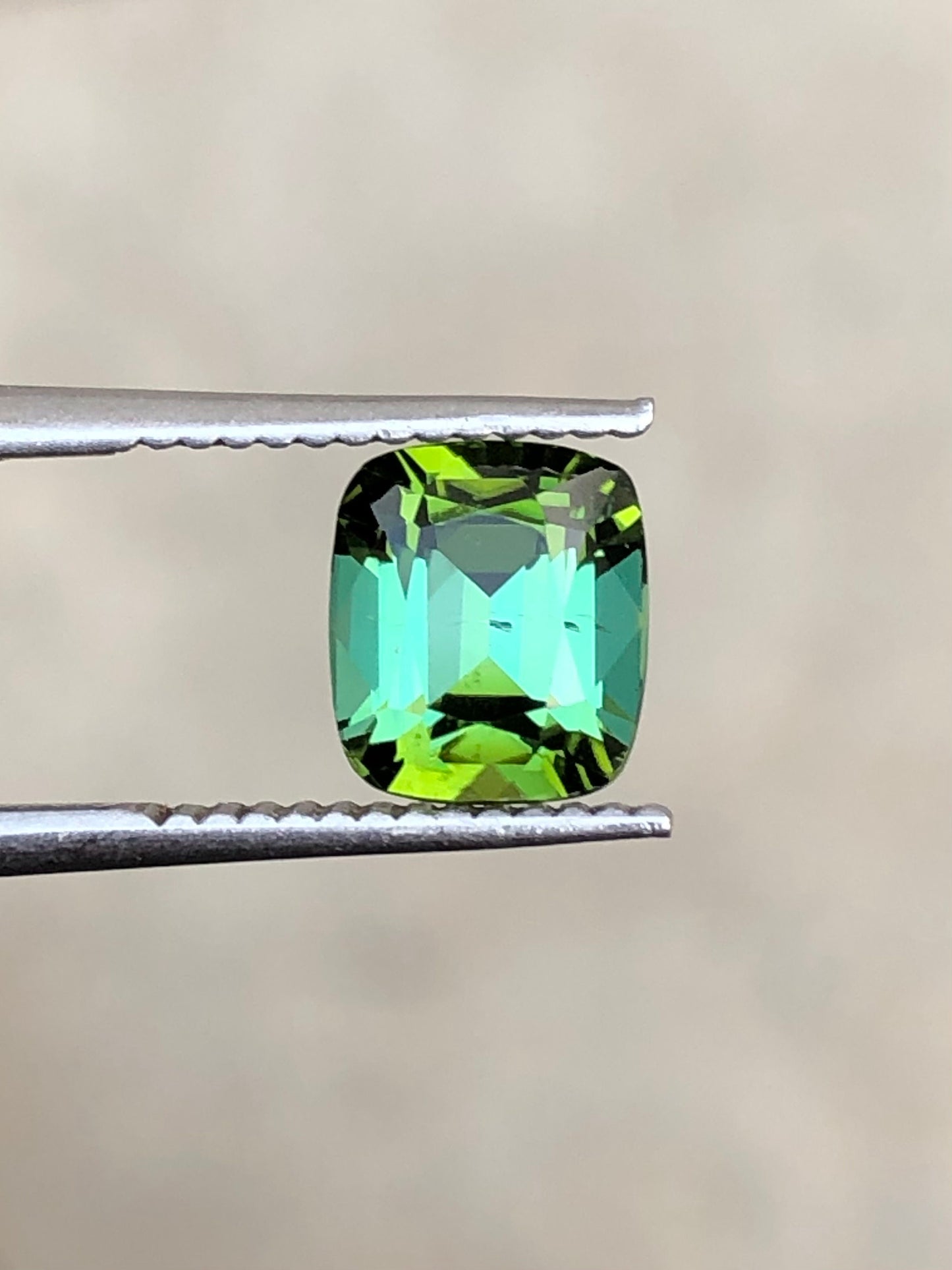 Blue green tourmaline 2 carat natural