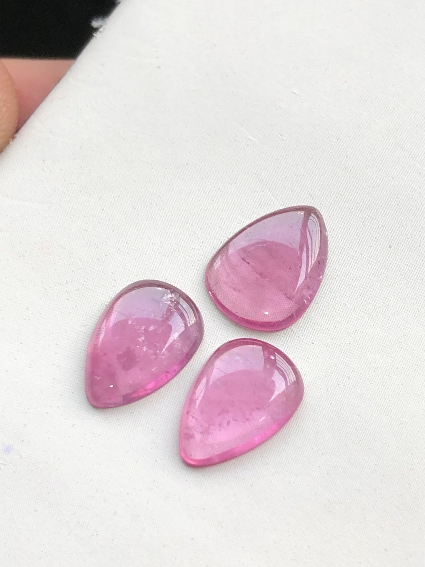 Purple tourmaline pair set 7.70 carats