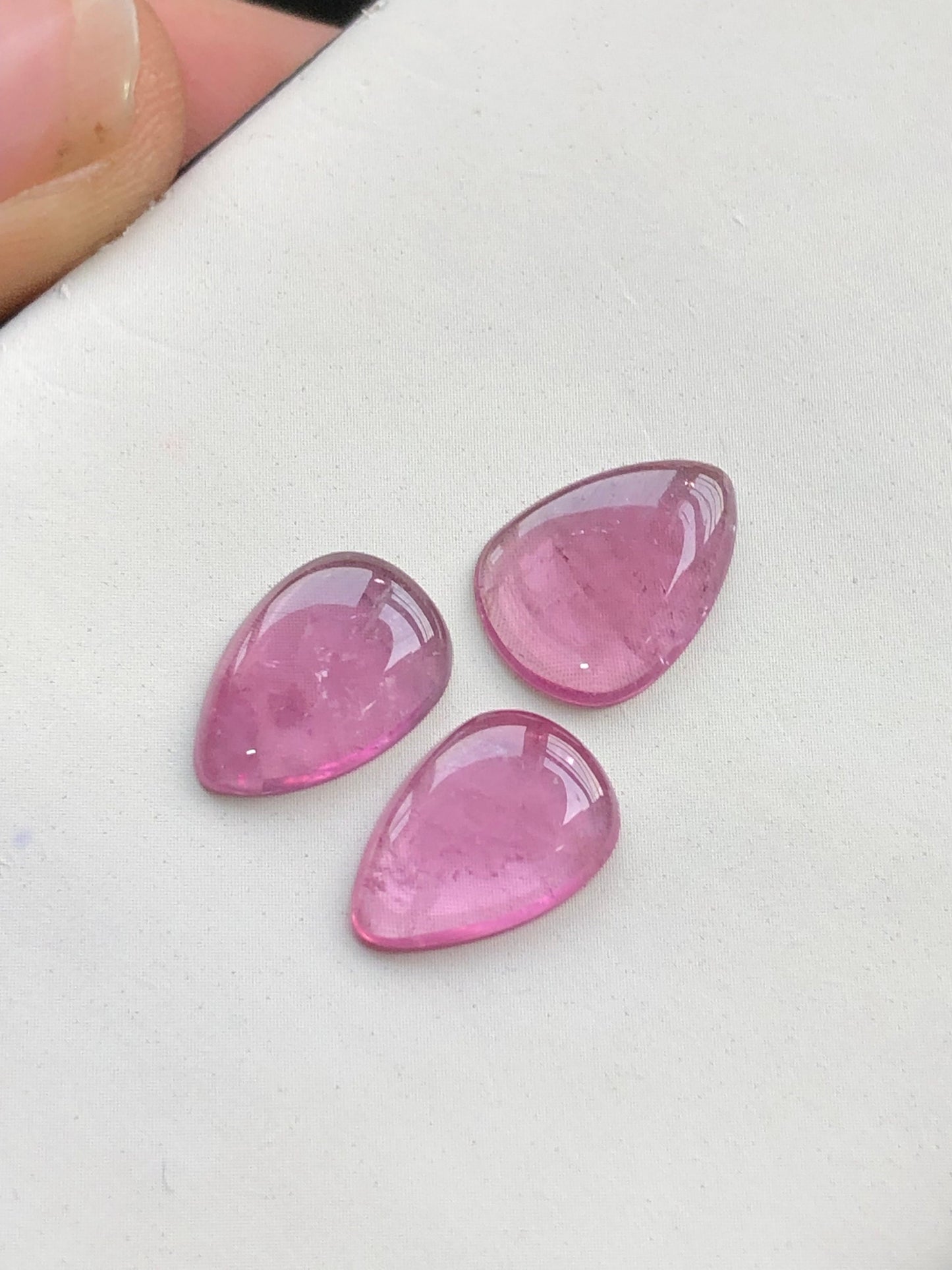 Purple tourmaline pair set 7.70 carats