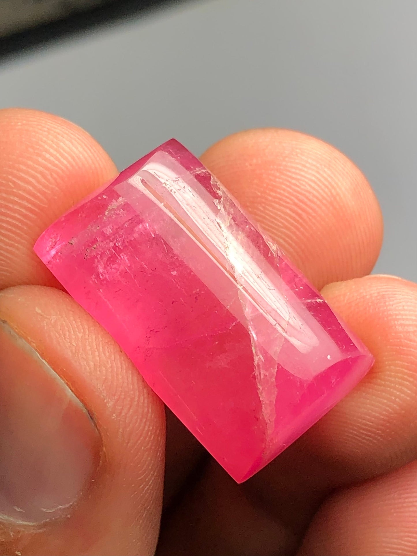 Pink tourmaline cabochon 33 carat