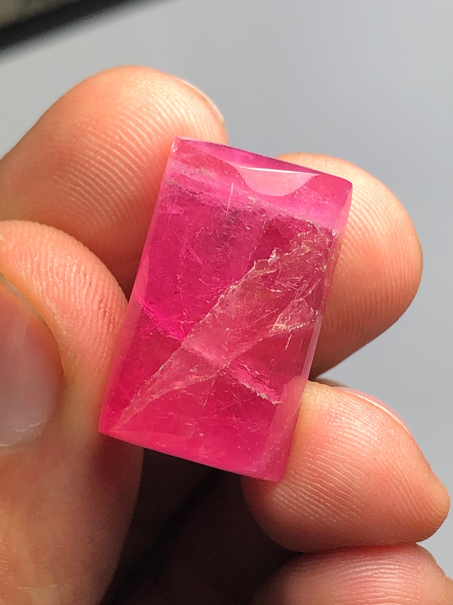 Pink tourmaline cabochon 33 carat