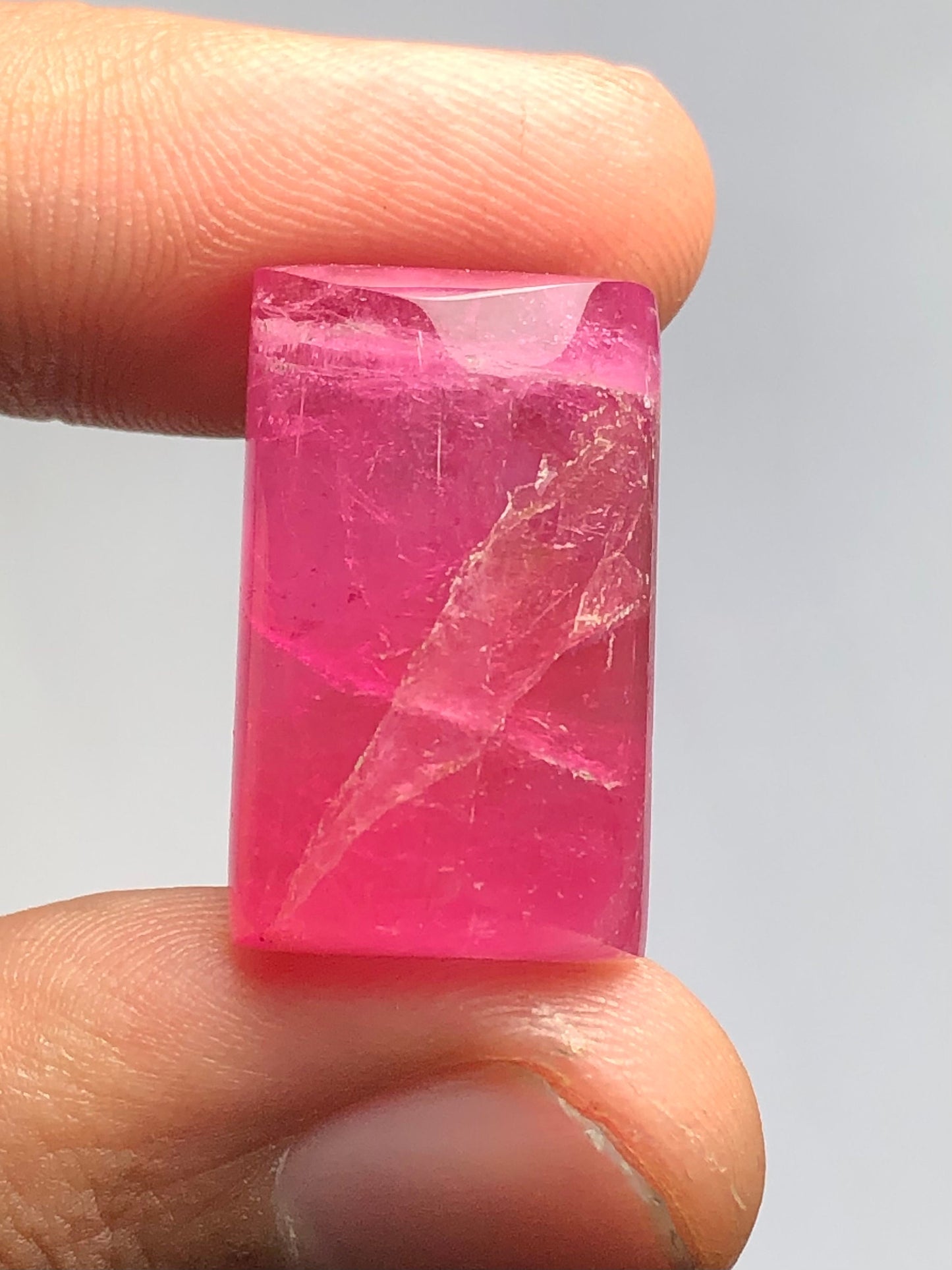 Pink tourmaline cabochon 33 carat