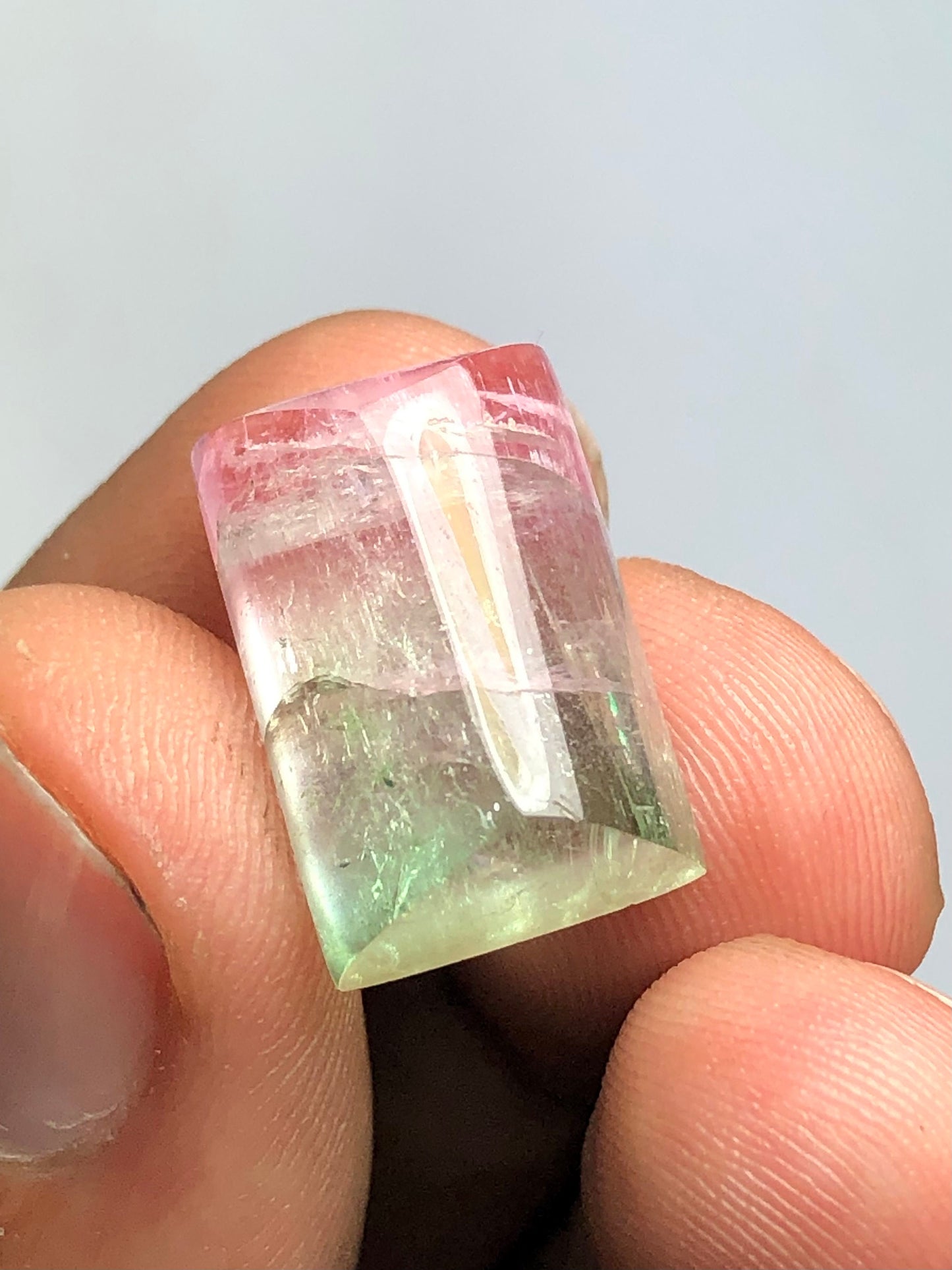 Watermelon tourmaline cabochon 14 carat