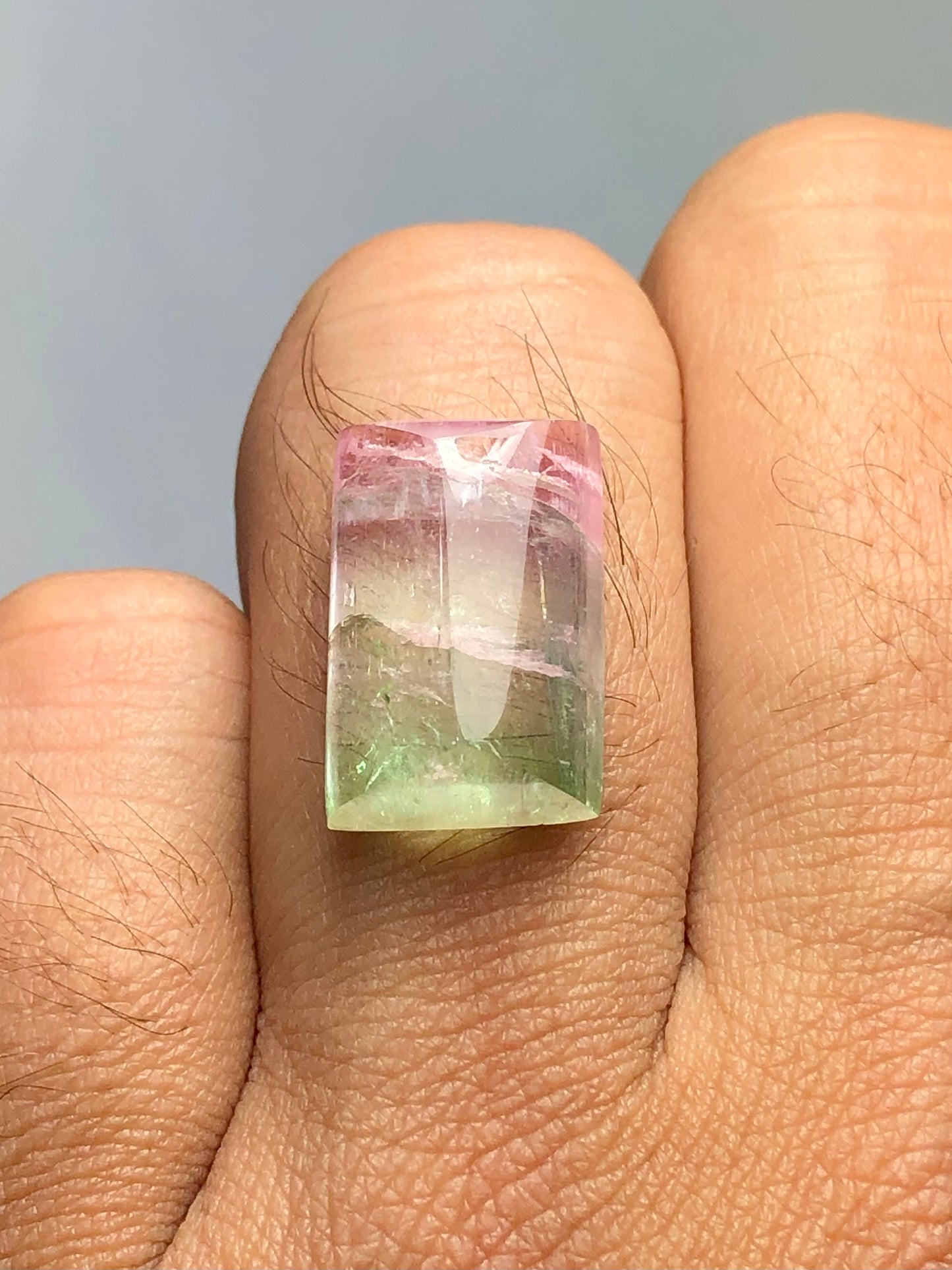 Watermelon tourmaline cabochon 14 carat