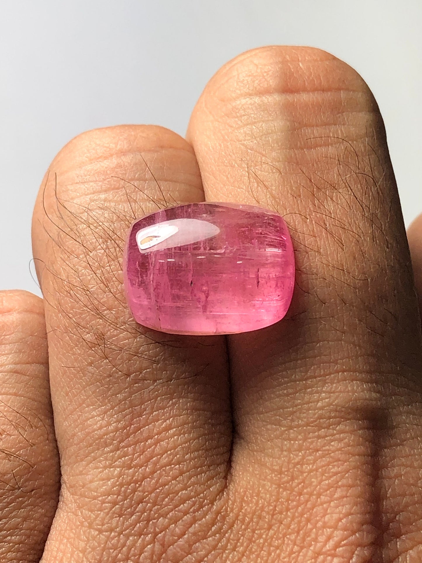 Pink tourmaline cabochon 15.20 carat