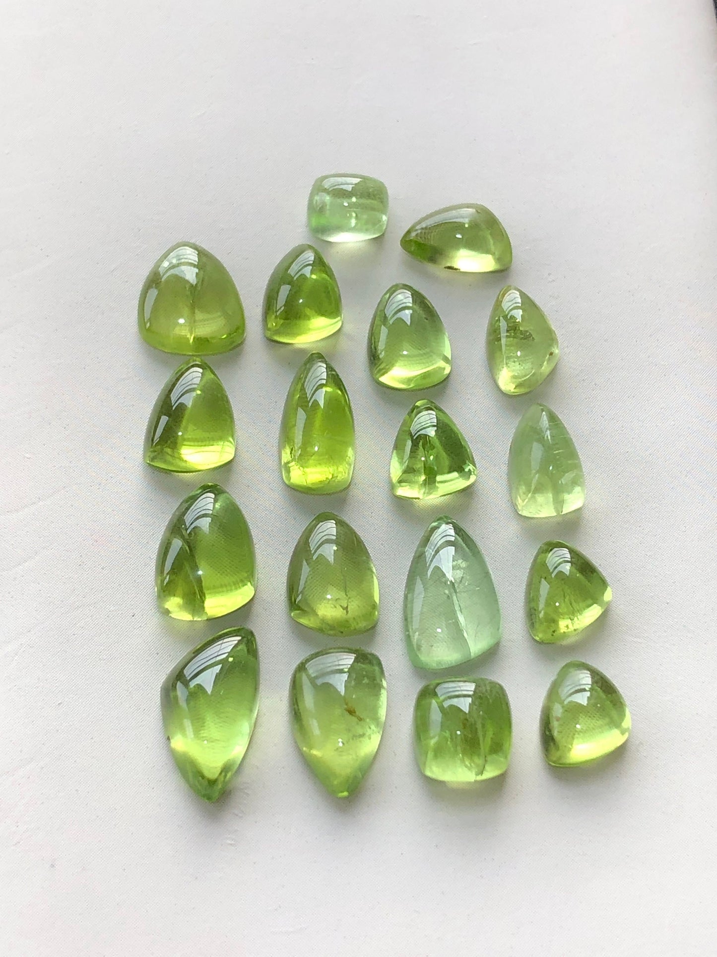 Natural peridot cabochons 36 carats