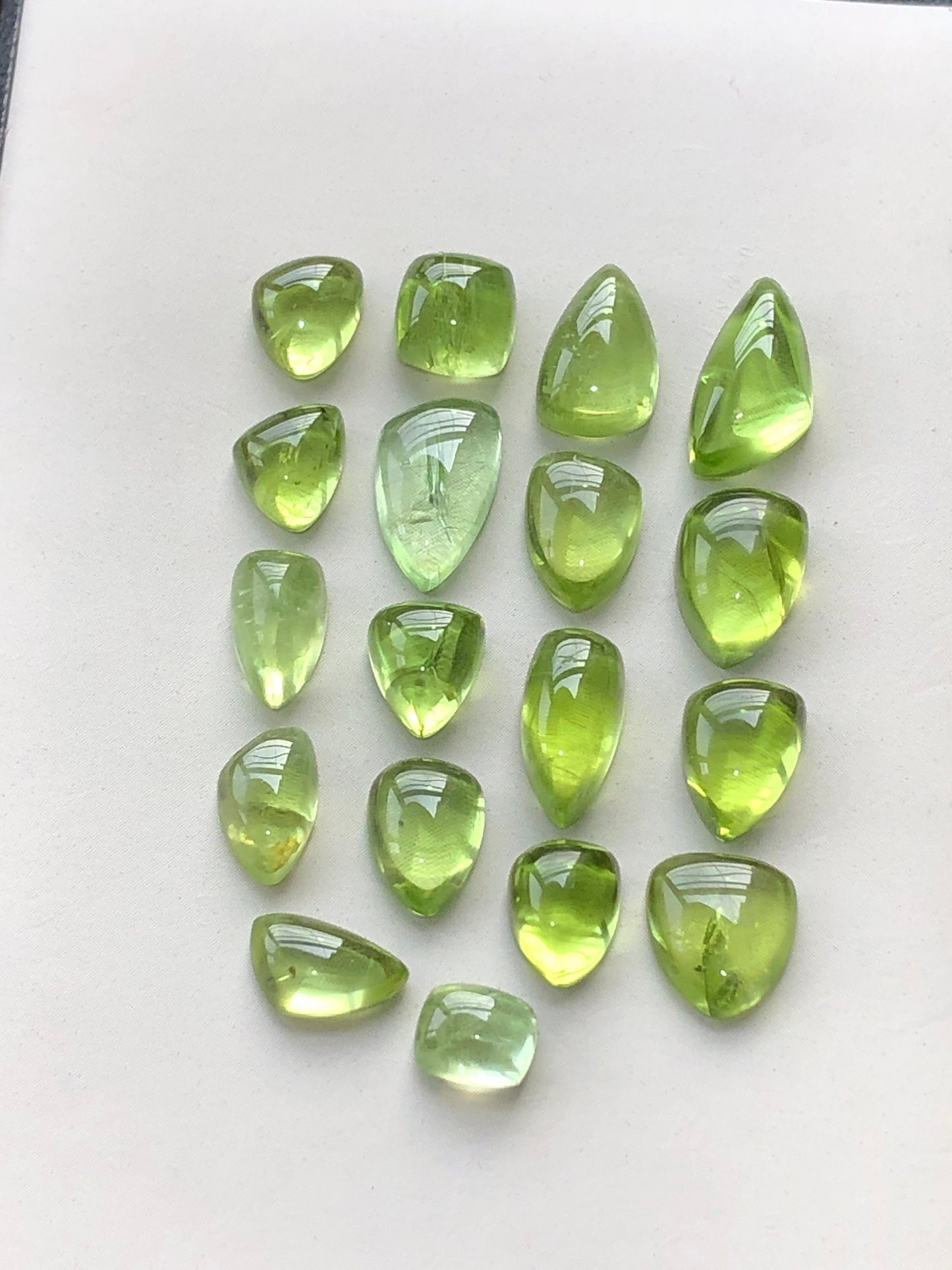 Natural peridot cabochons 36 carats