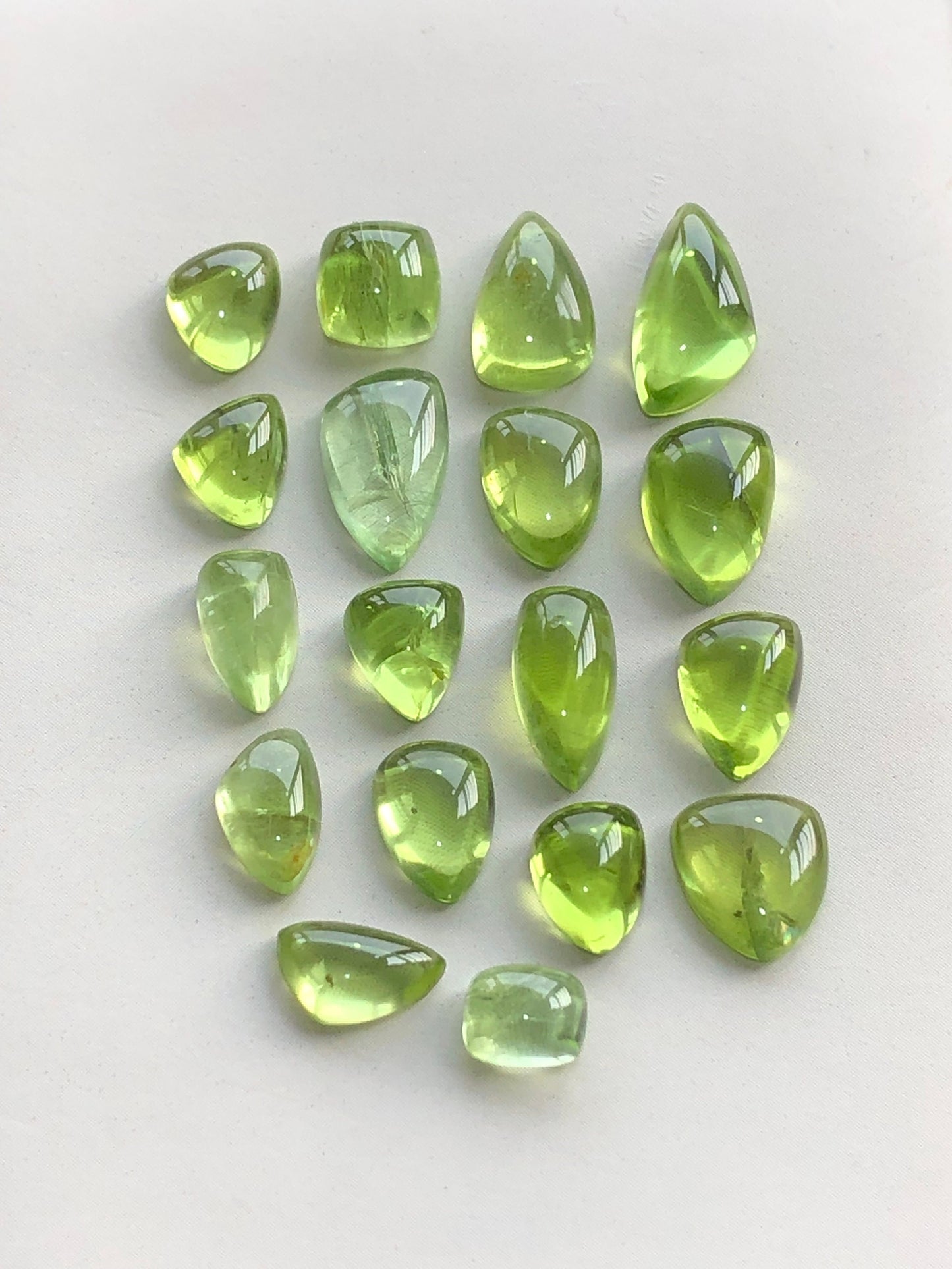 Natural peridot cabochons 36 carats