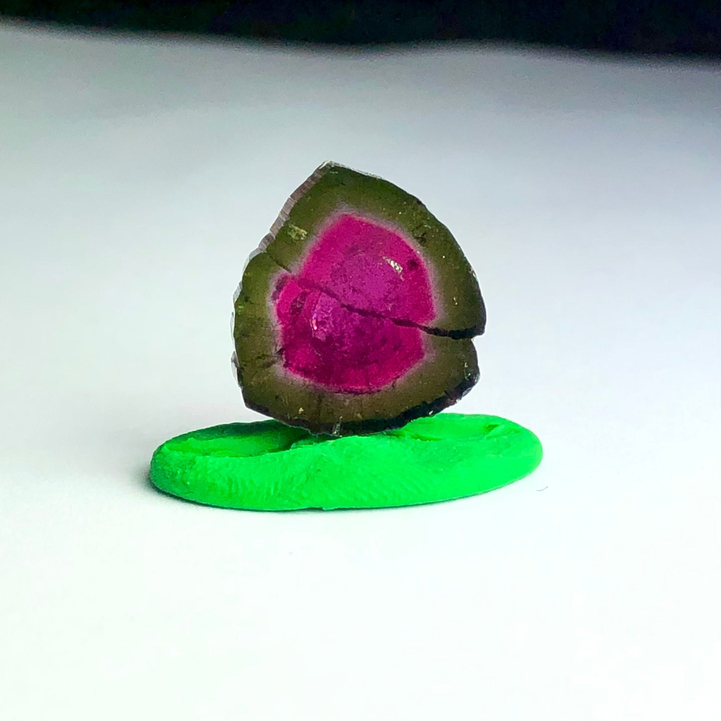 Watermelon tourmaline slice 13.30 carats