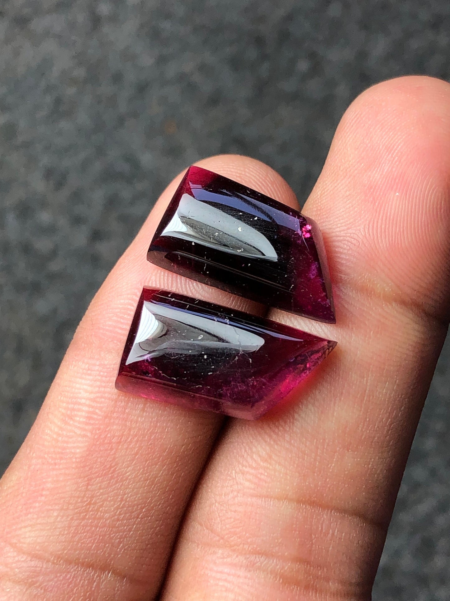 Natural tourmaline pair 26 carat