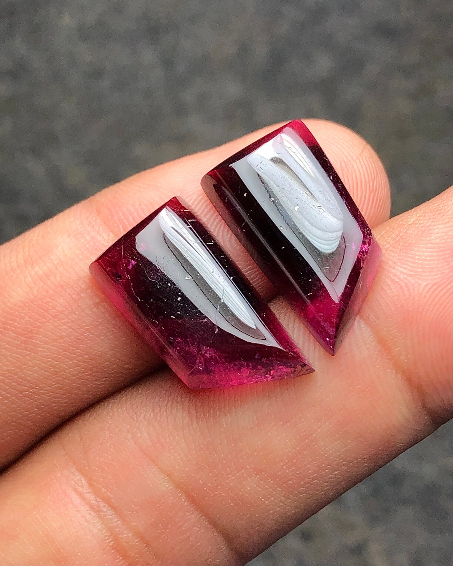 Natural tourmaline pair 26 carat