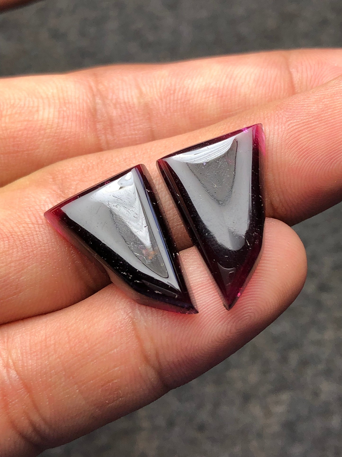 Natural tourmaline pair 23.50