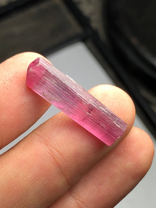 Tri colour tourmaline crystal 11.60 carat