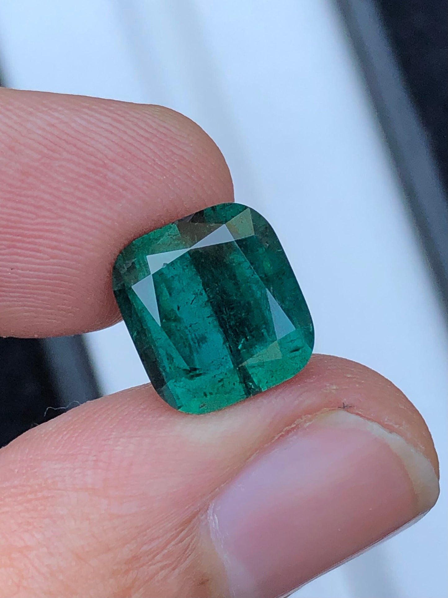 Greenish blue tourmaline 5.80 carat