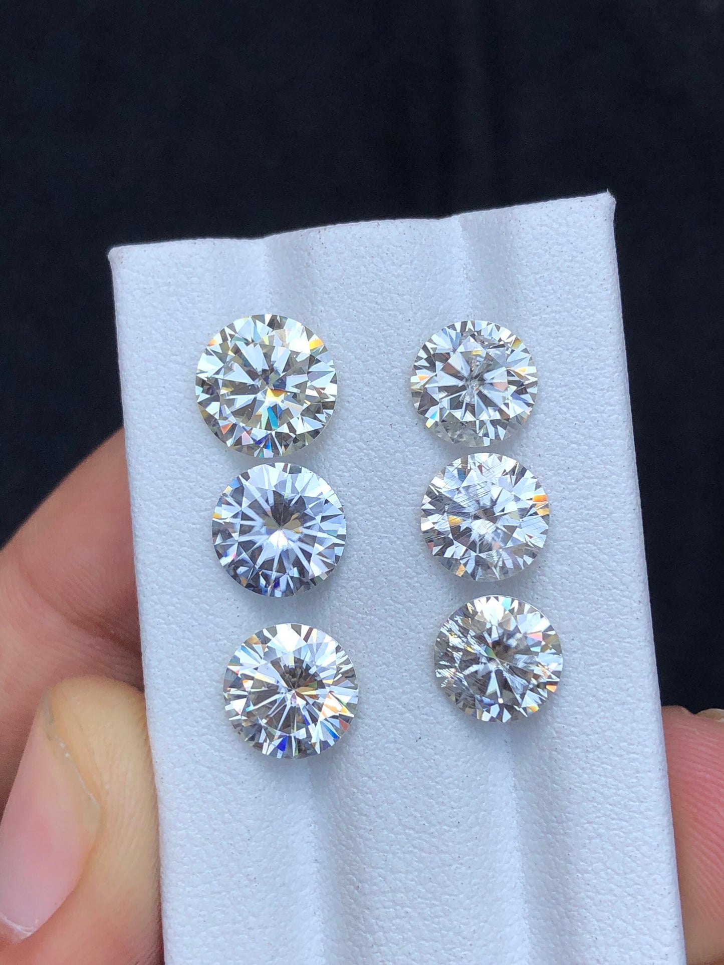 Faceted moissanite 11.80 carats