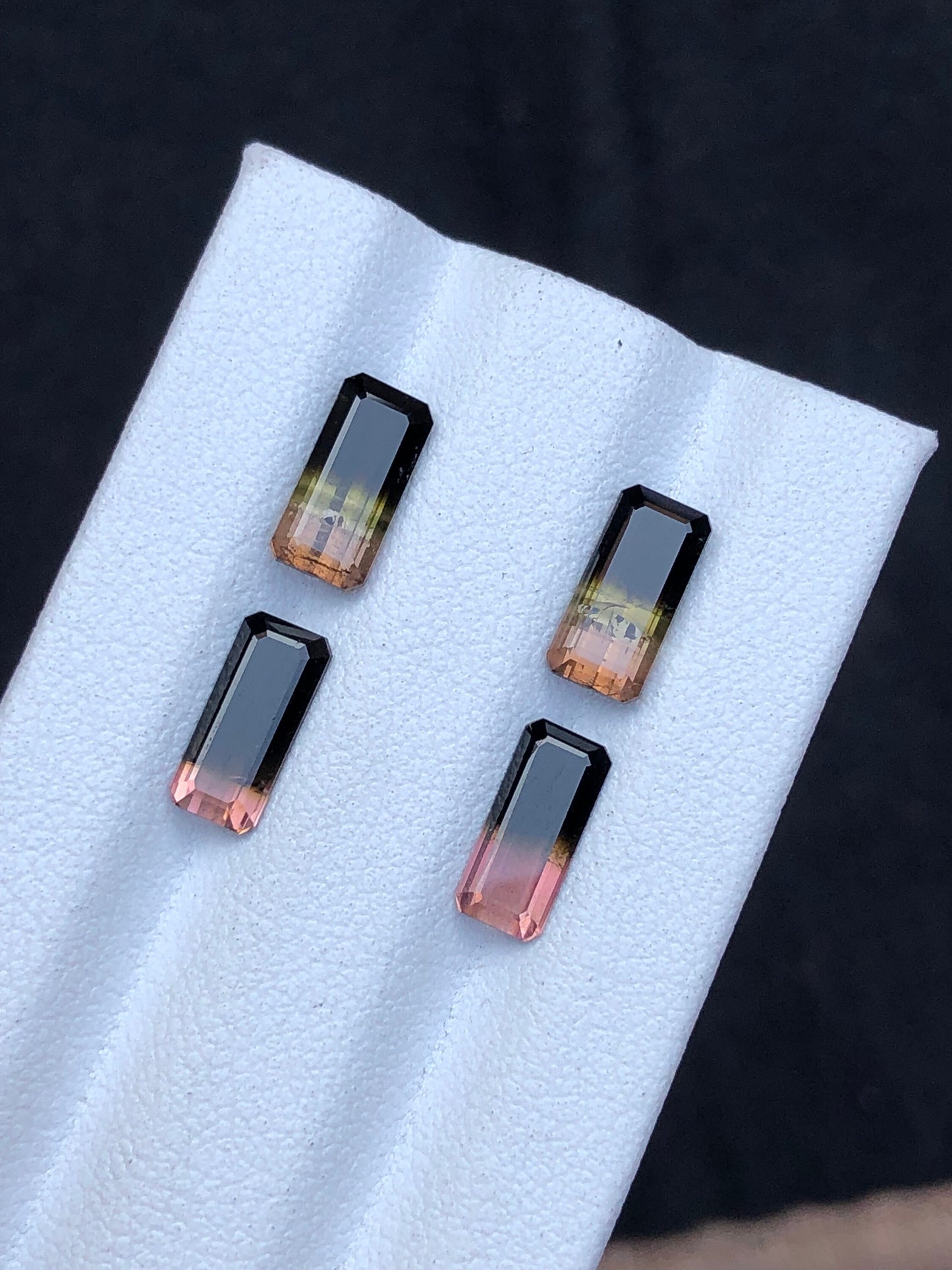 Natural tourmaline pairs 100